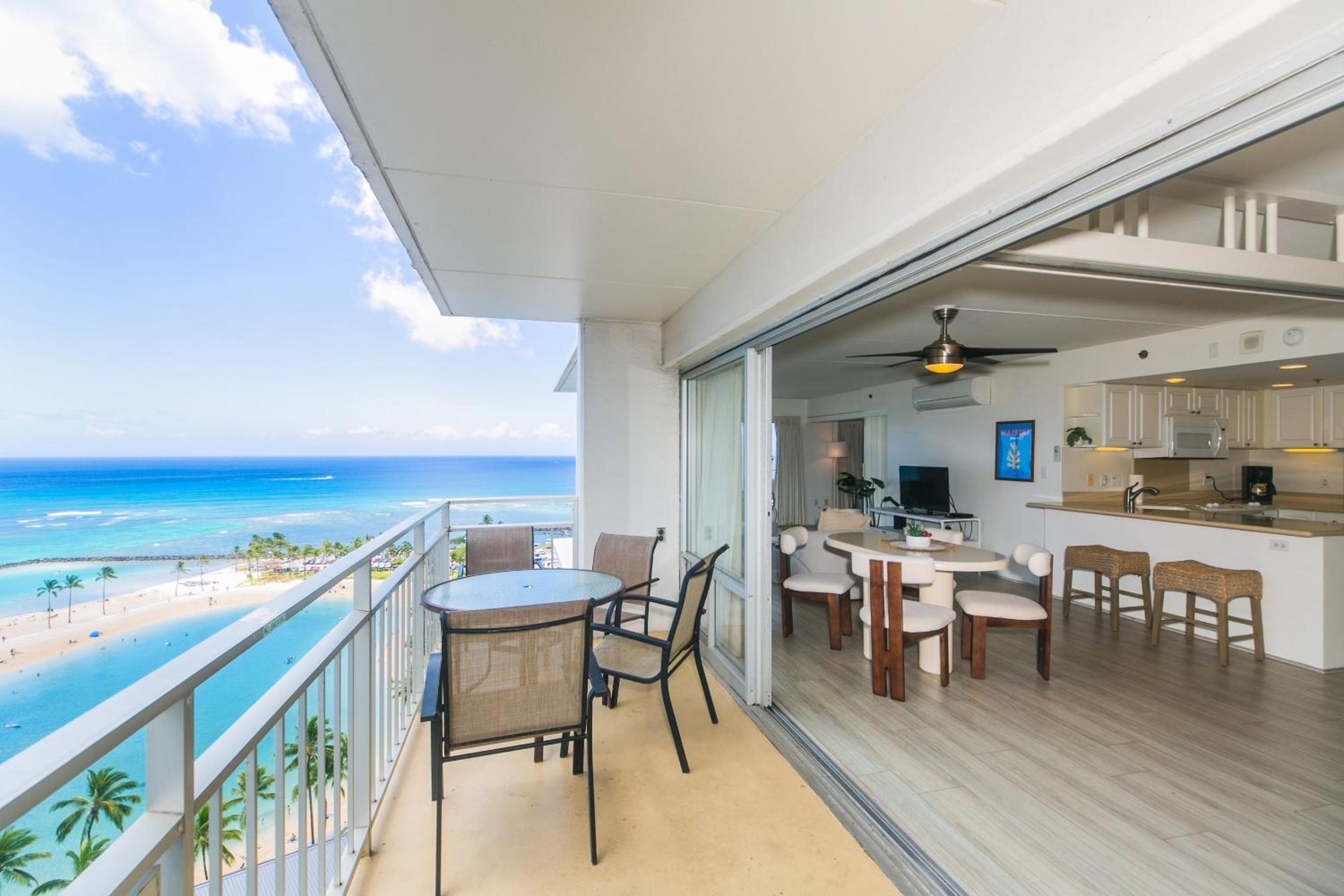Two Bedroom Condo Overlooking Ala Wai Boat Harbor Unit 1744: Two-Bedroom Apartment photo