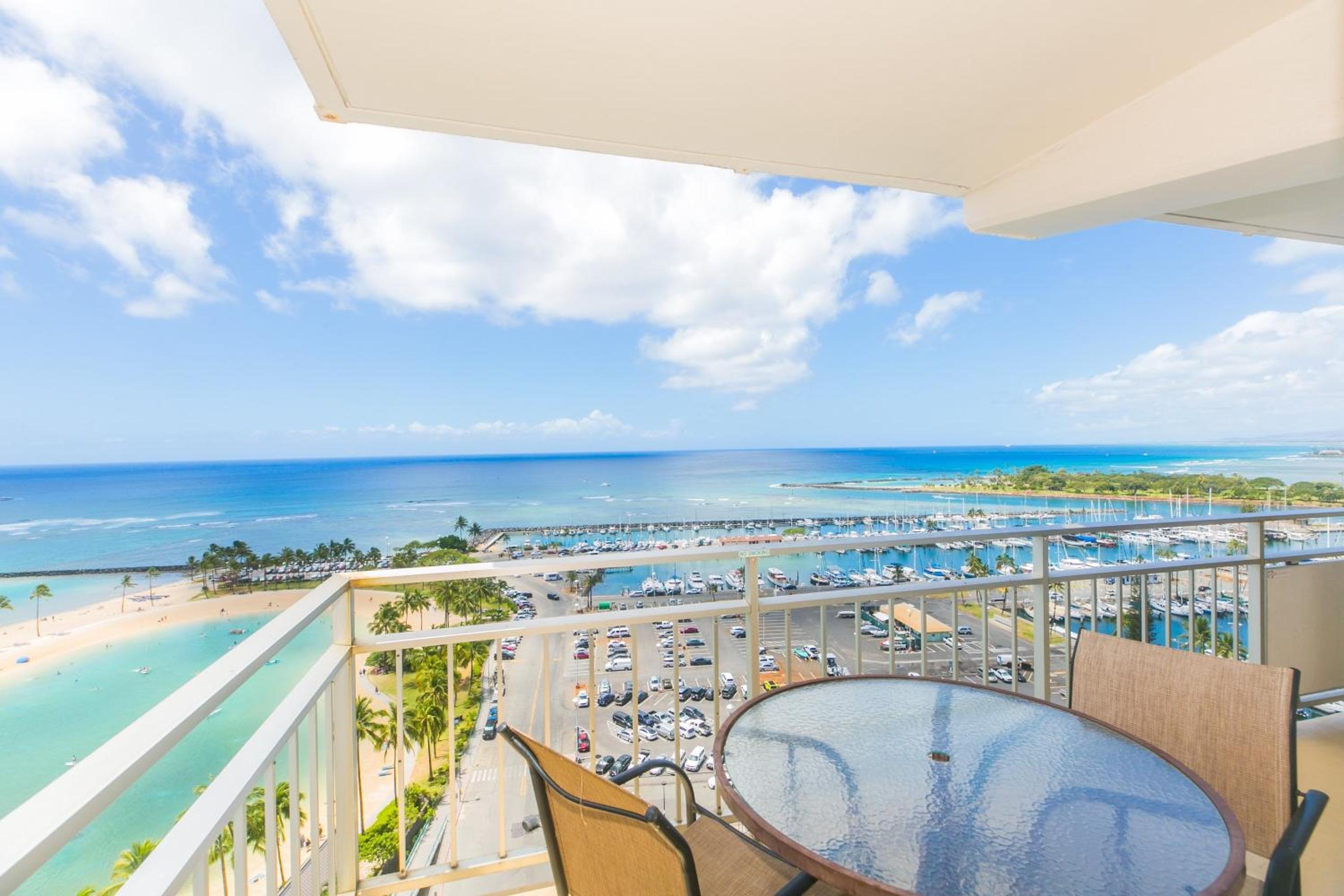 Two Bedroom Condo Overlooking Ala Wai Boat Harbor Unit 1744: Two-Bedroom Apartment photo