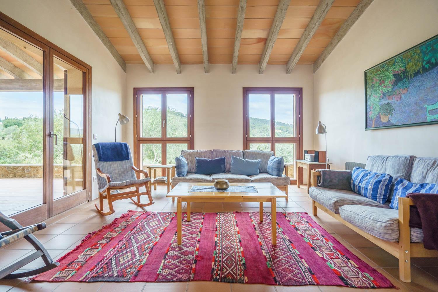 Villa con vistas al jardín