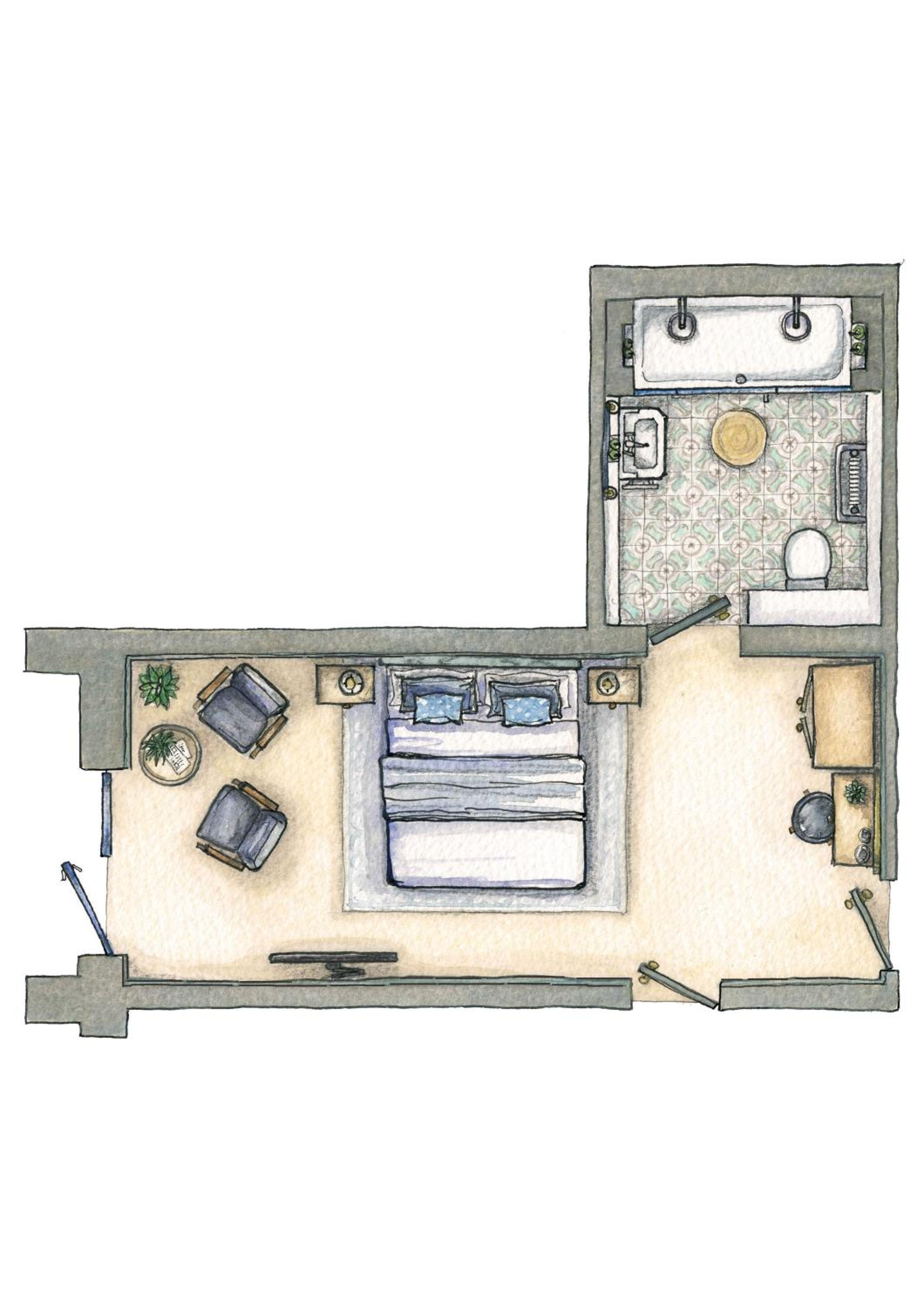 Deluxe Double or Twin Room with Sea View