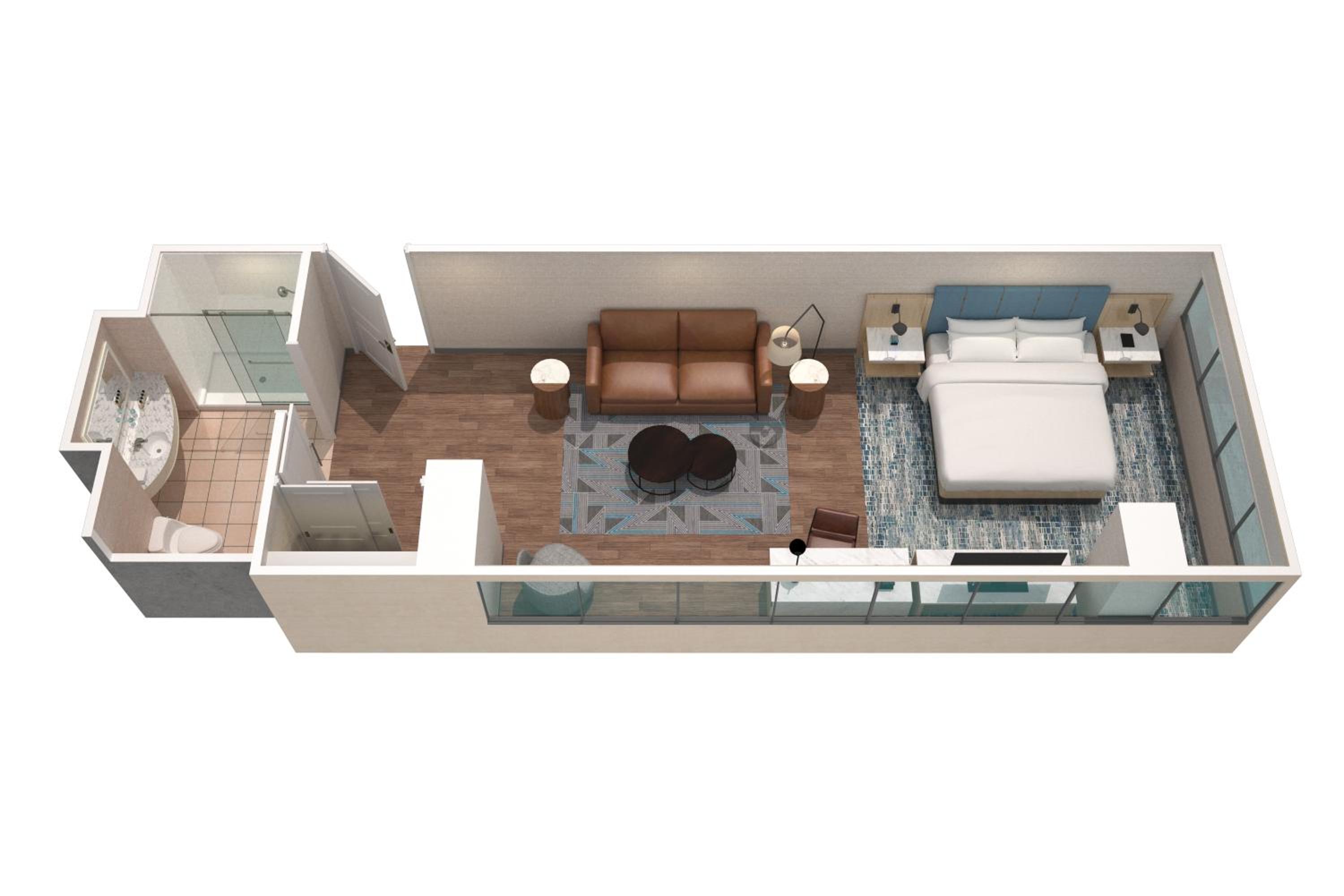 Corner Junior King Suite with Sofa Bed and City View - Photo 1