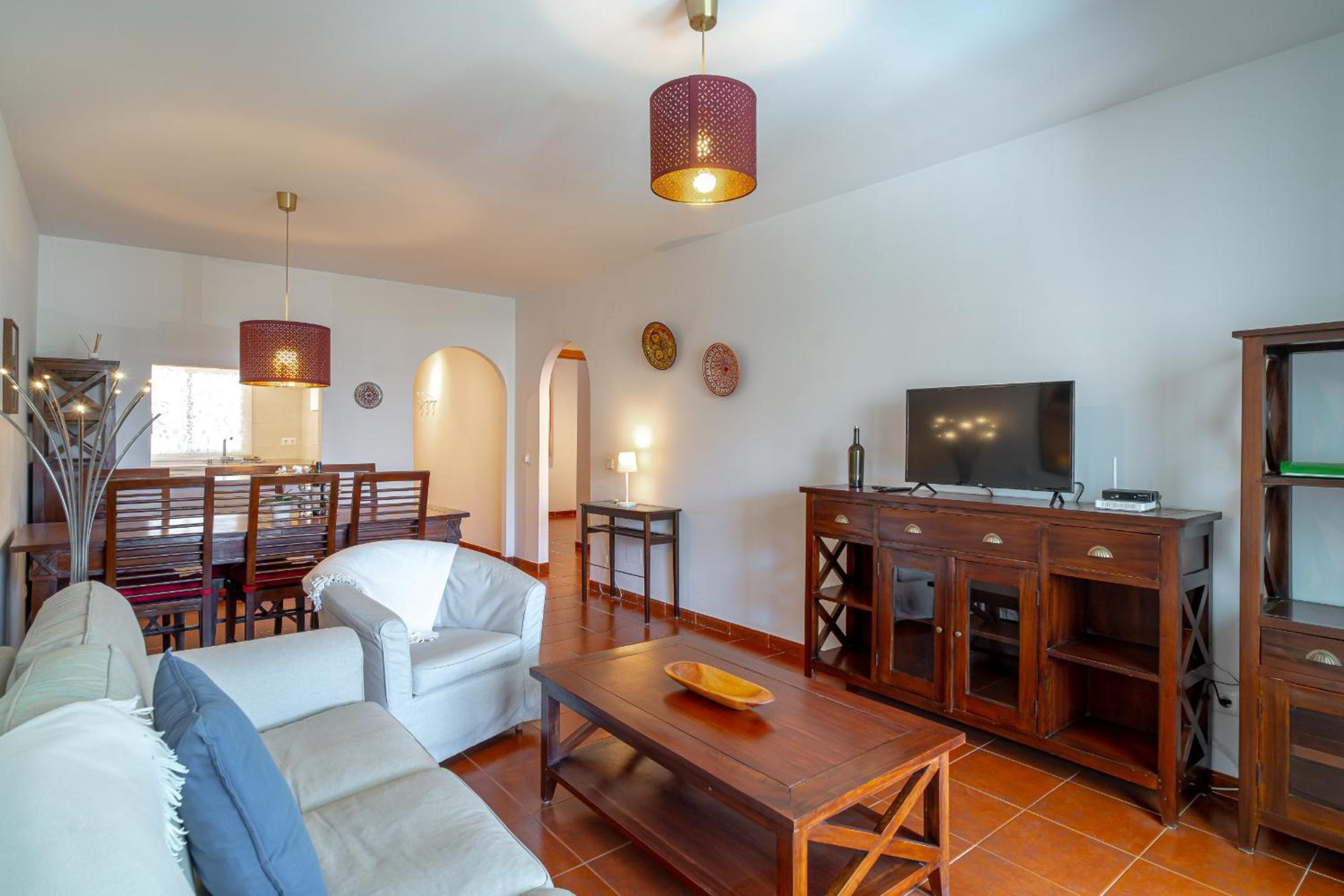 Apartamento con vista a la piscina