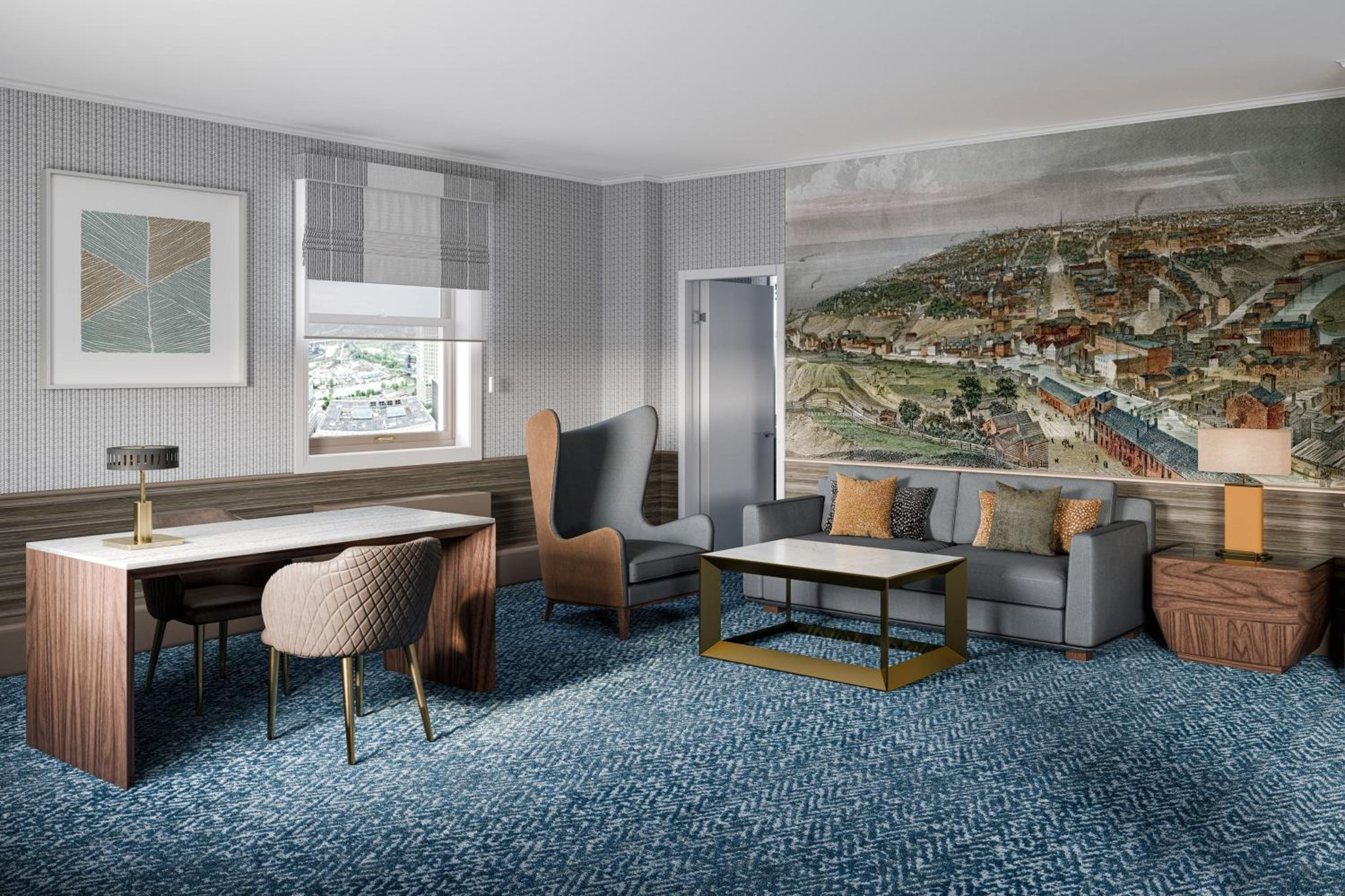 One-Bedroom King Suite with Sofa Bed and Public Square View - Photo 6