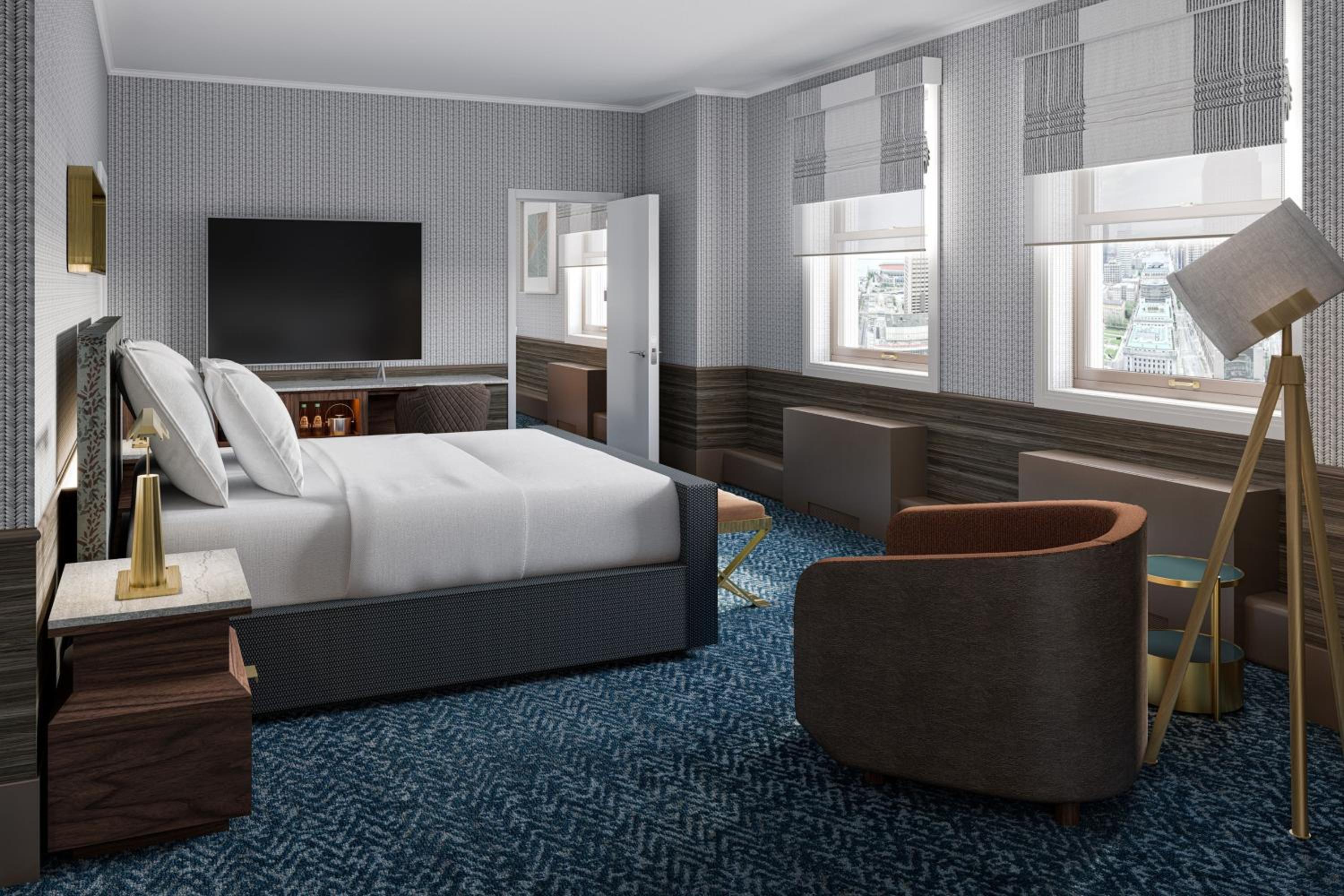 One-Bedroom King Suite with Sofa Bed and Public Square View - Photo 4