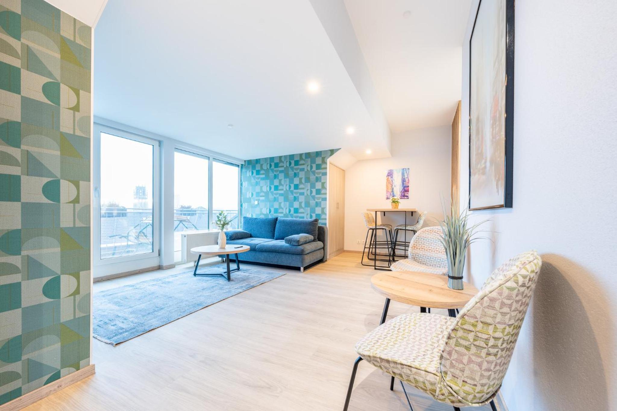 APP453 mit einem Schlafzimmer und Balkon
