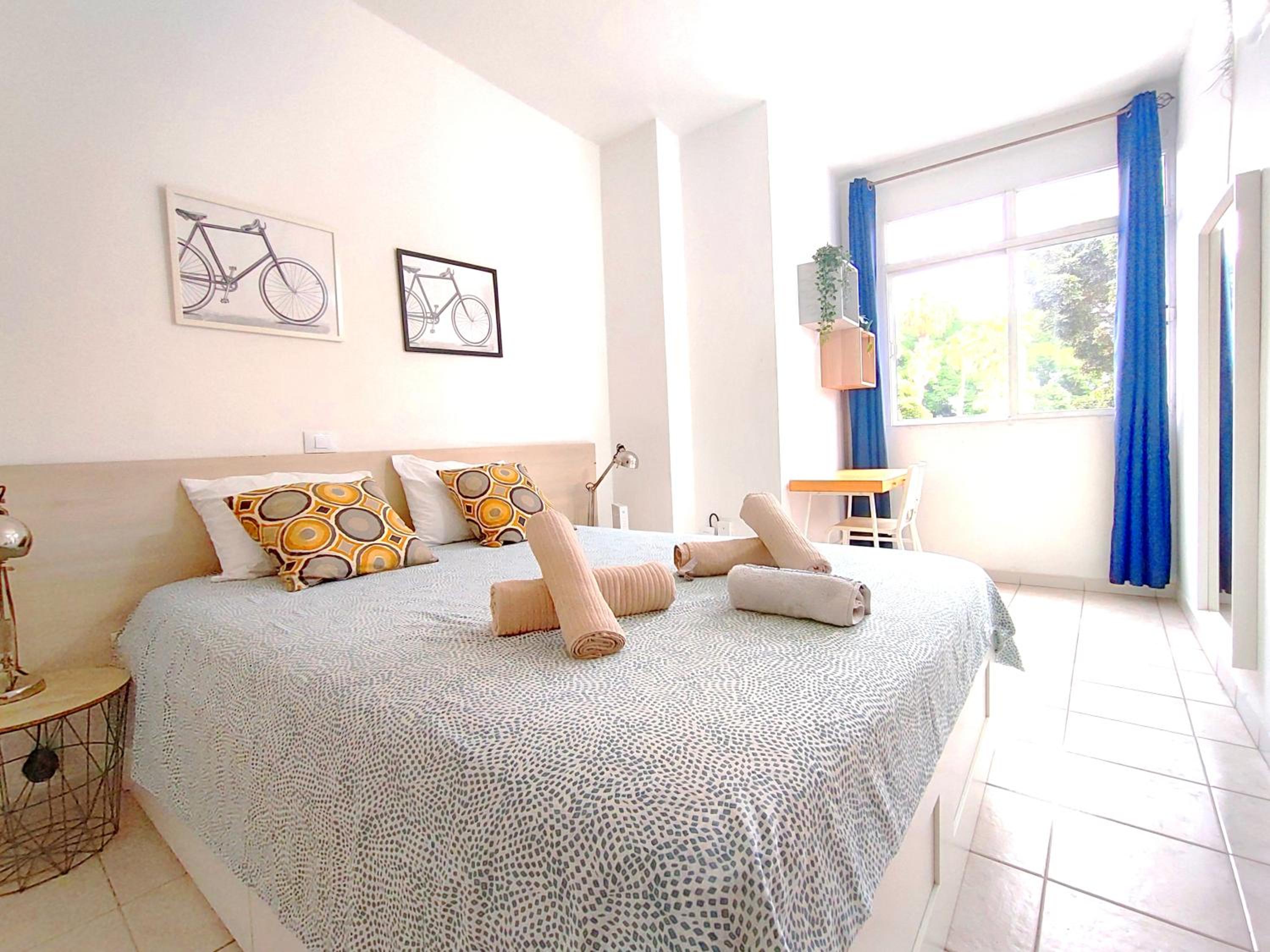 Apartamento con vista al jardín
