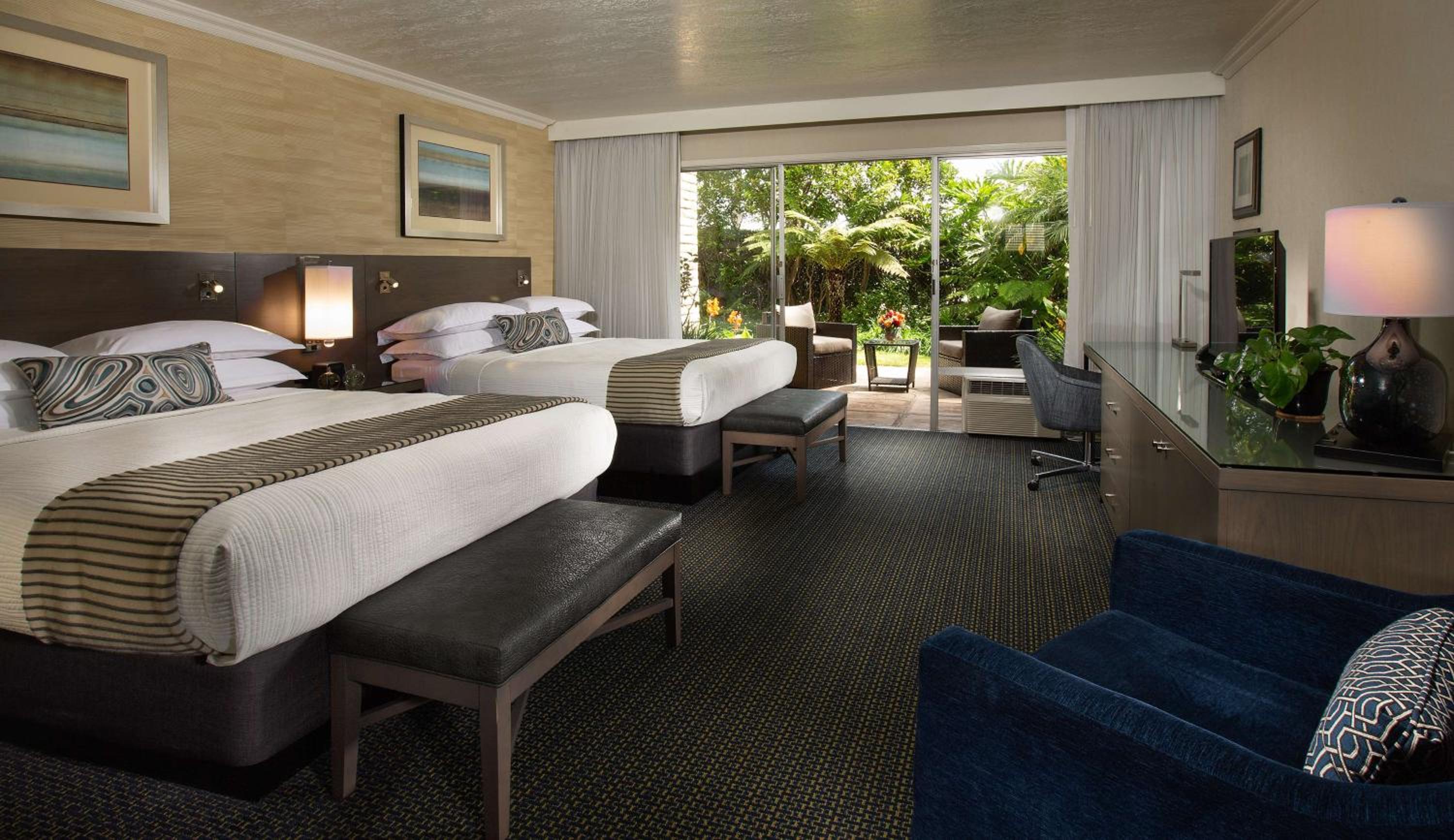 Queen Room with Two Queen Beds and Garden View