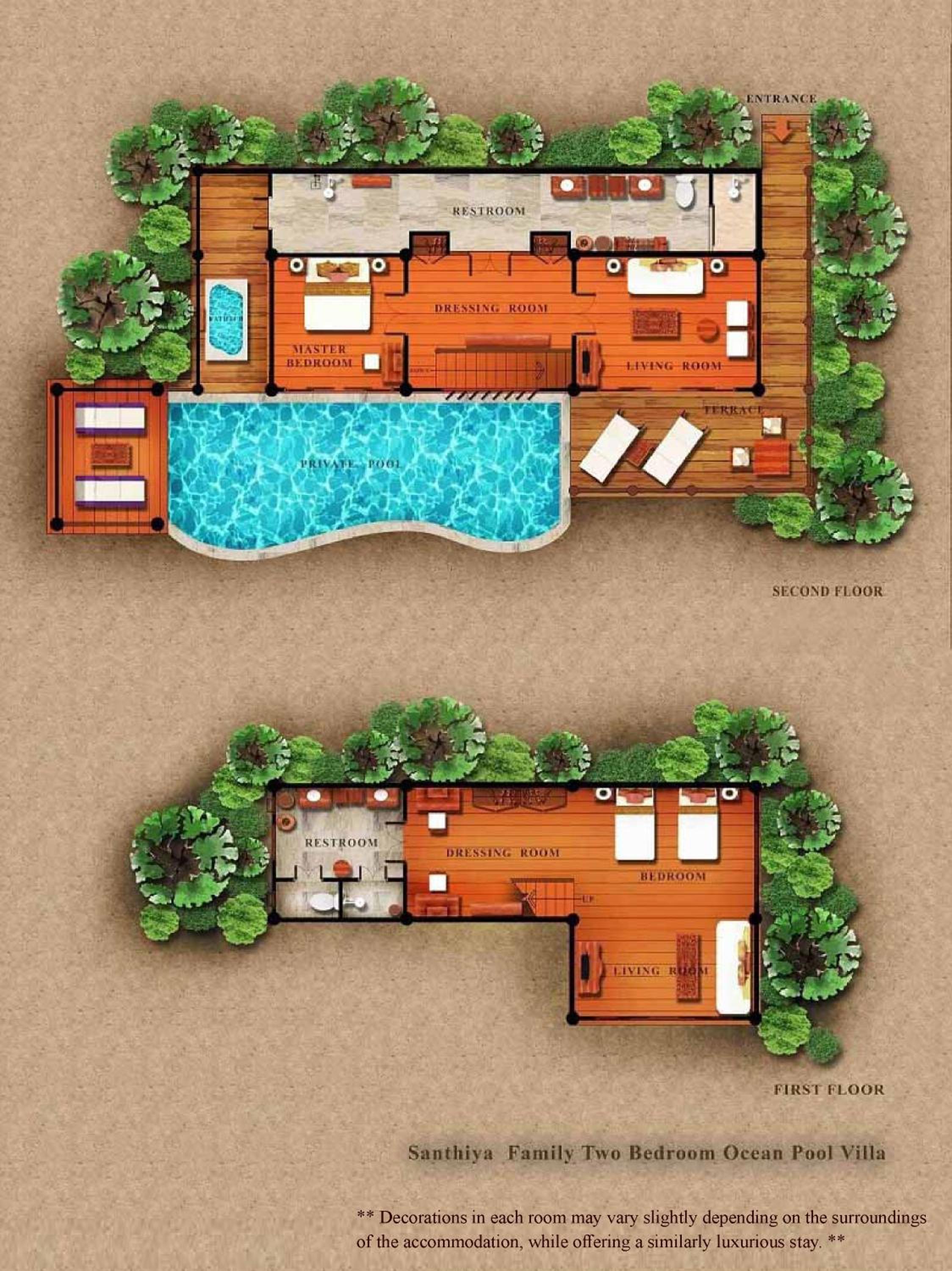 Family Two Bedroom Ocean Pool Villa - Photo 2