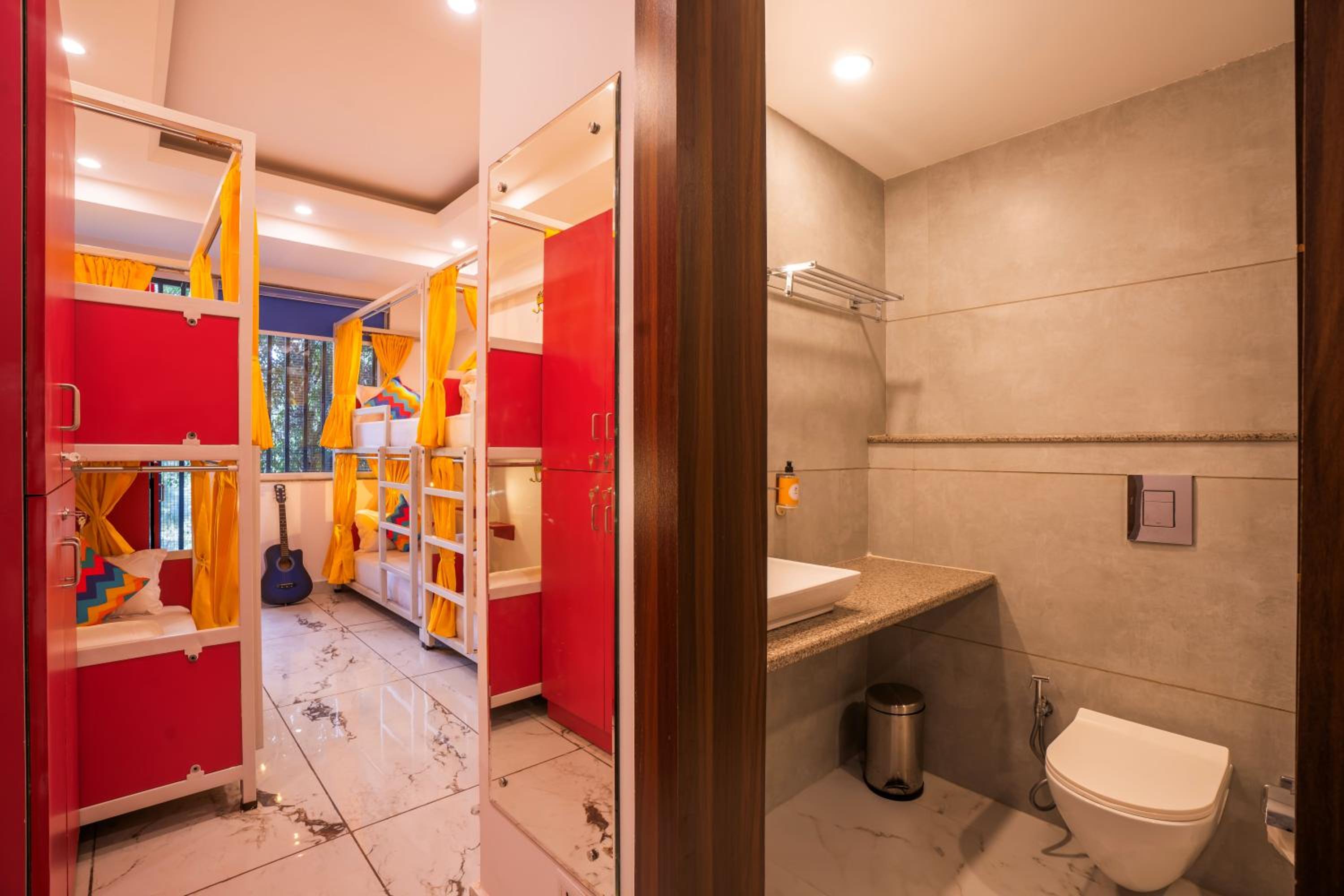 Bed in 6 Bed Female Only A/C Dormitory Room with Balcony and Ensuite Bathroom photo 3