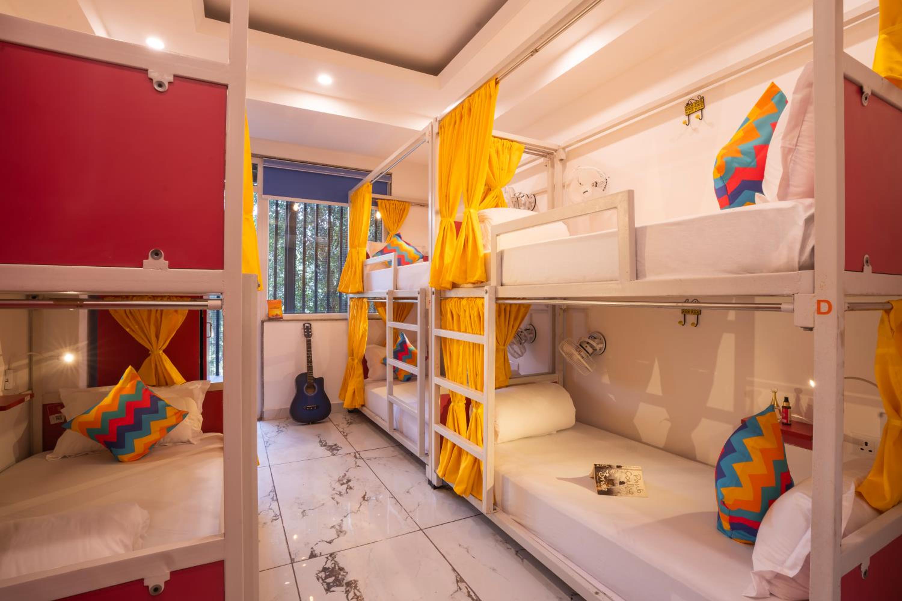 Bed in 6 Bed Female Only A/C Dormitory Room with Balcony and Ensuite Bathroom photo 1