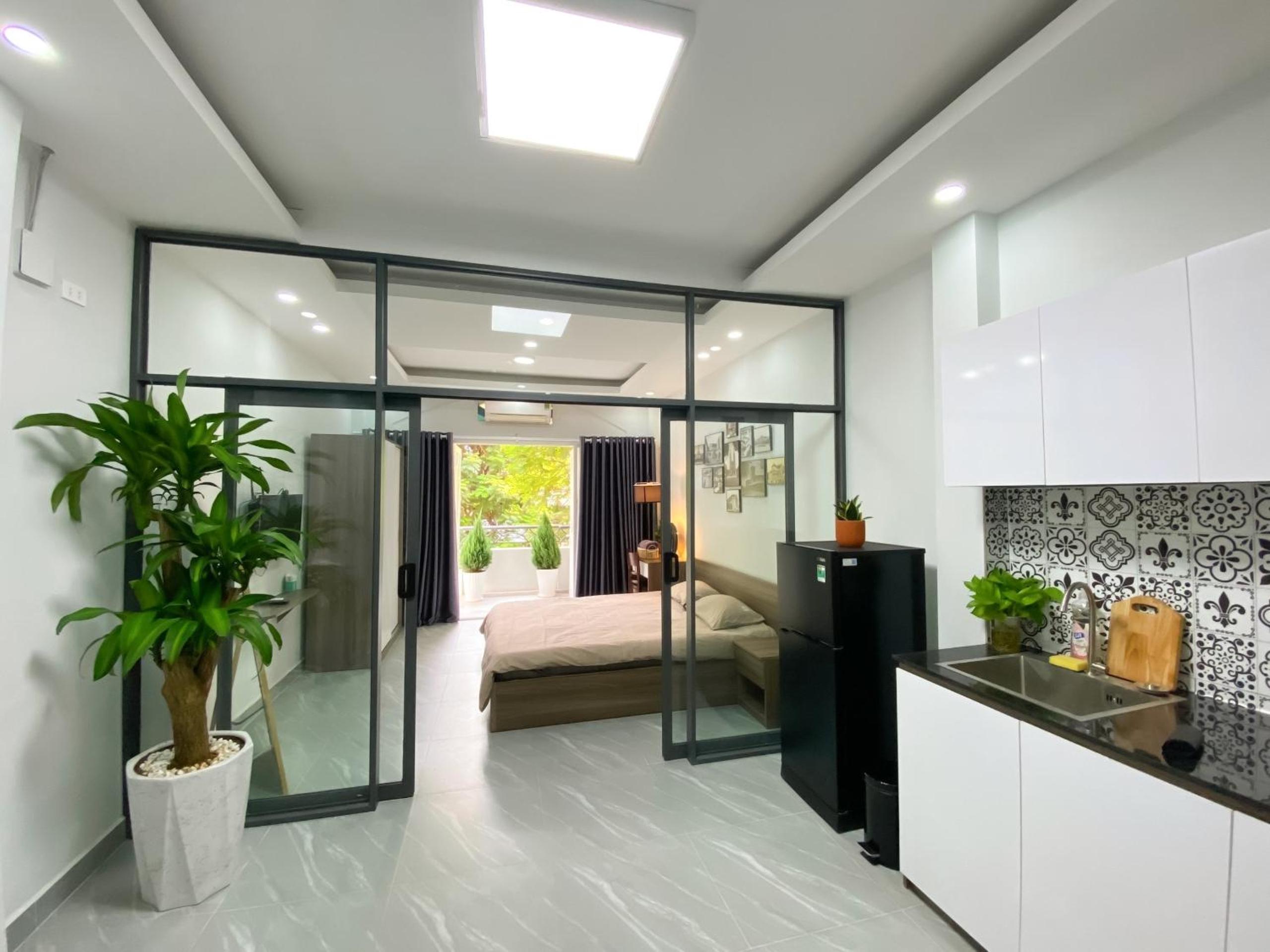 Studio with Balcony