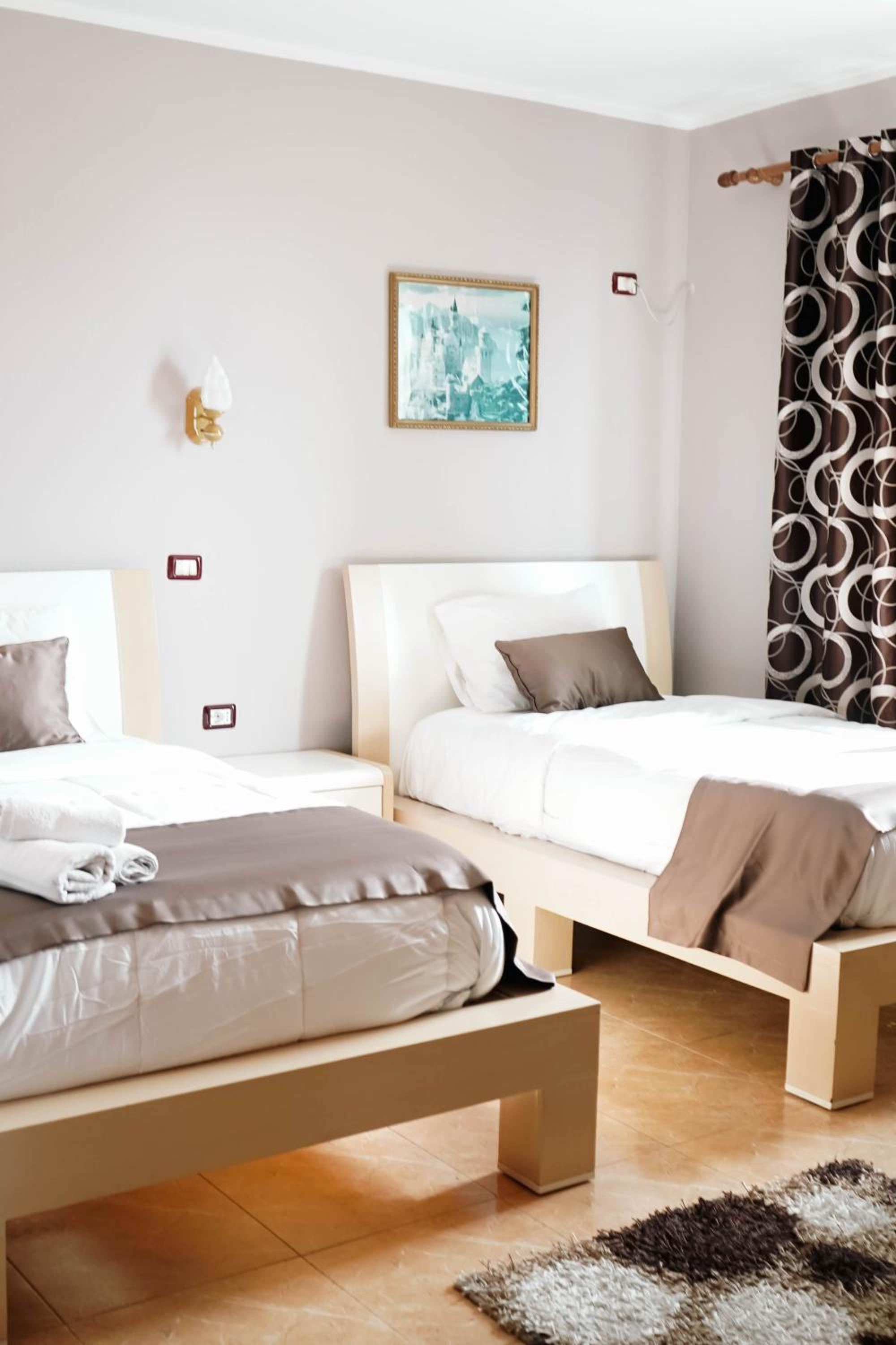 Quadruple Room with Balcony and Partial Sea View