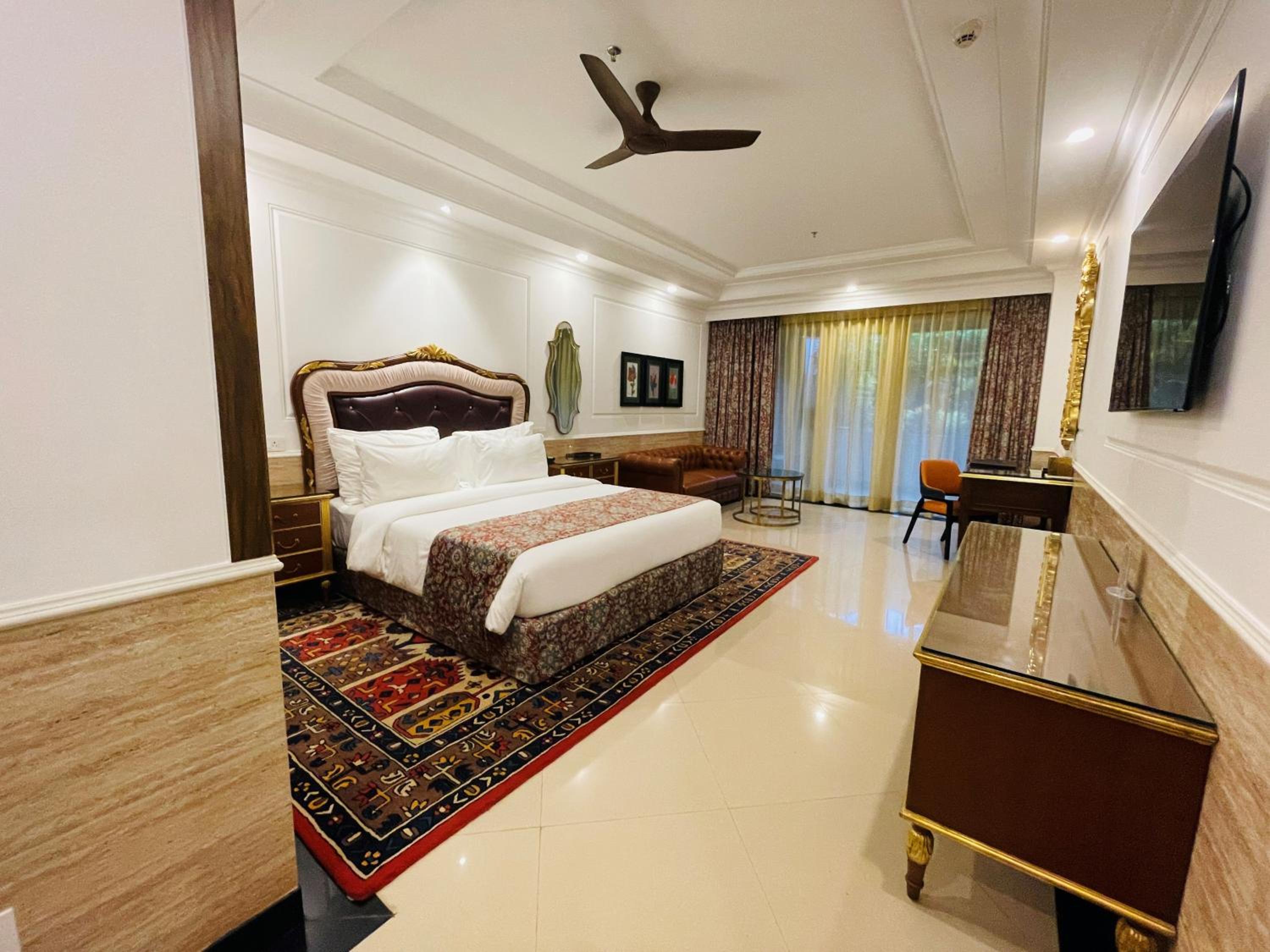 Executive Double Room – 10% Discount on Foods & Soft Beverages* | 15% Discounts on Laundry Services* | INR 500 spa credit during your stay on selective Massage services. TnC Apply.* | Free Mini-bar – 2 cans of soft Beverages (Once on Arrival) Executive Double Room – 10% Discount on Foods & Soft Beverages* | 15% Discounts on Laundry Services* | INR 500 spa credit during your stay on selective Massage services. TnC Apply.* | Free Mini-bar – 2 cans of soft Beverages (Once on Arrival)