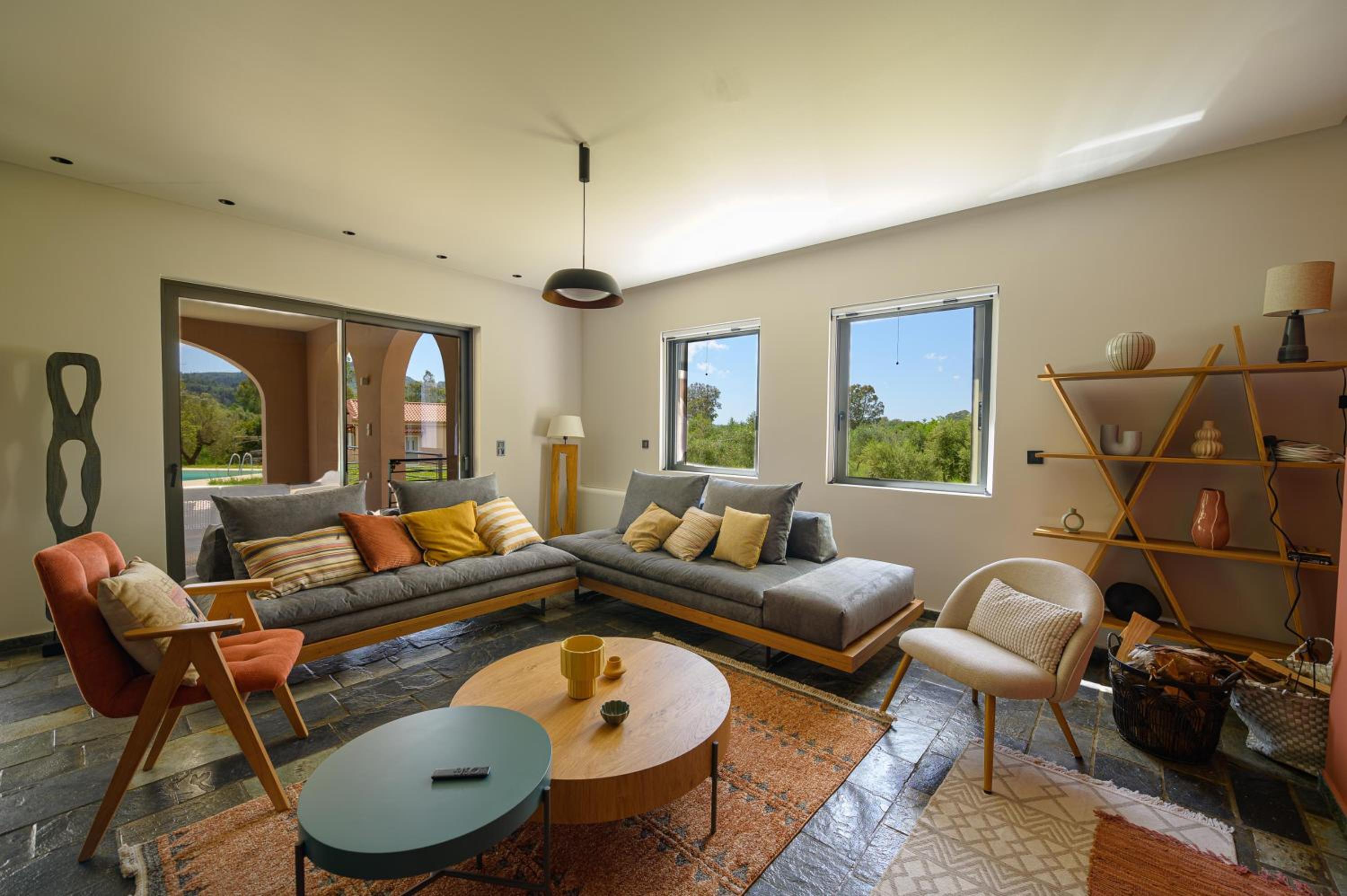Deluxe One-Bedroom Apartment with Garden View