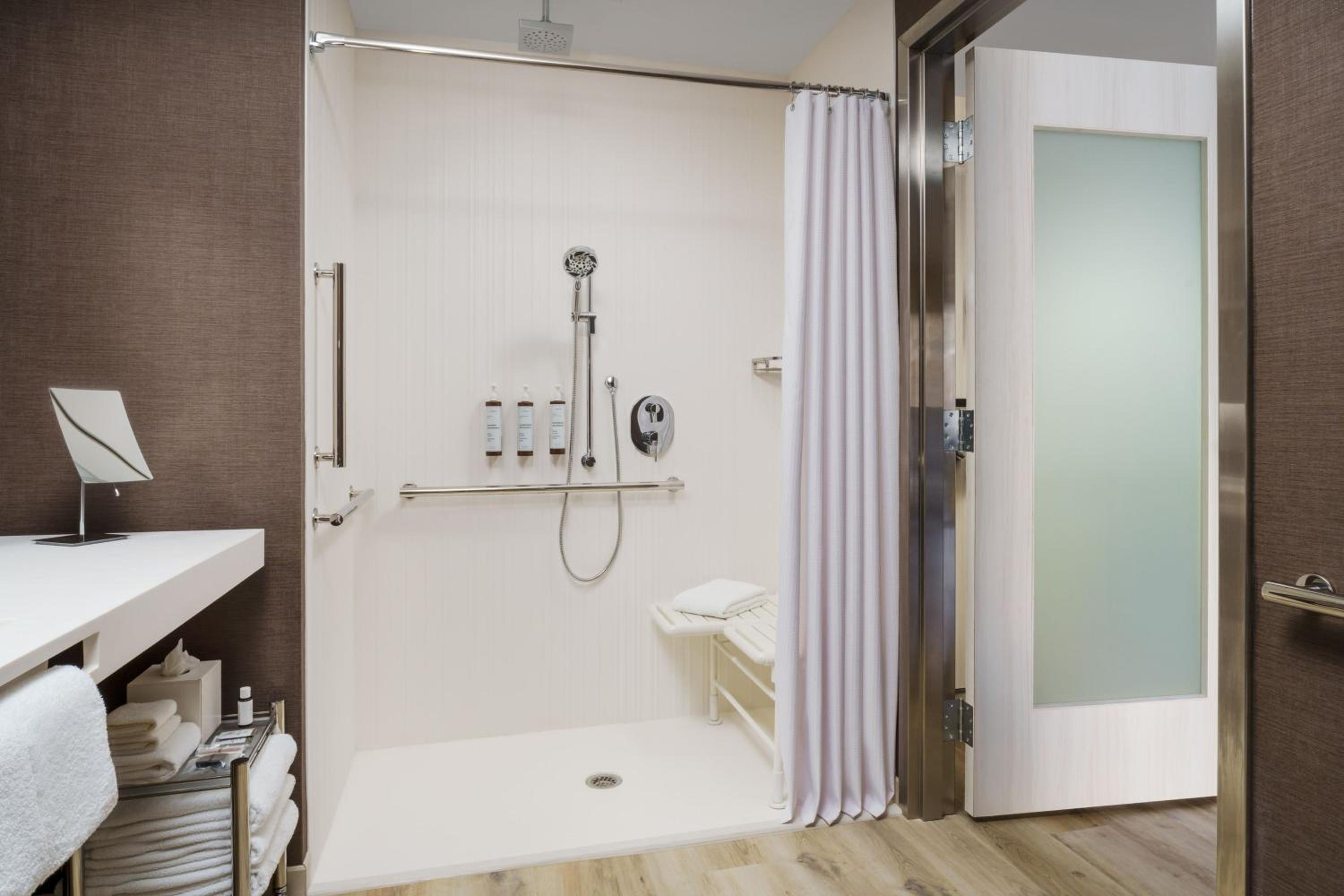 King Room with Roll-In Shower - Mobility Accessible