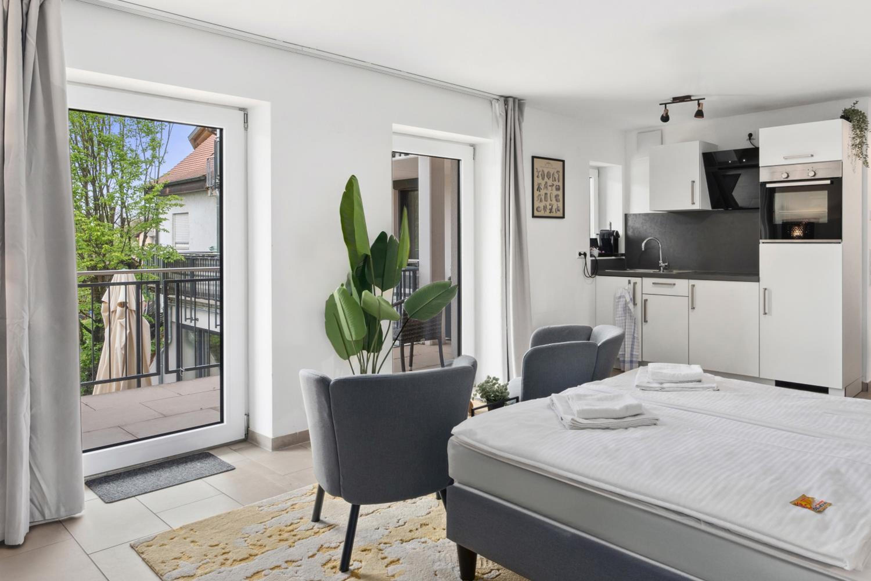 Studio with Balcony