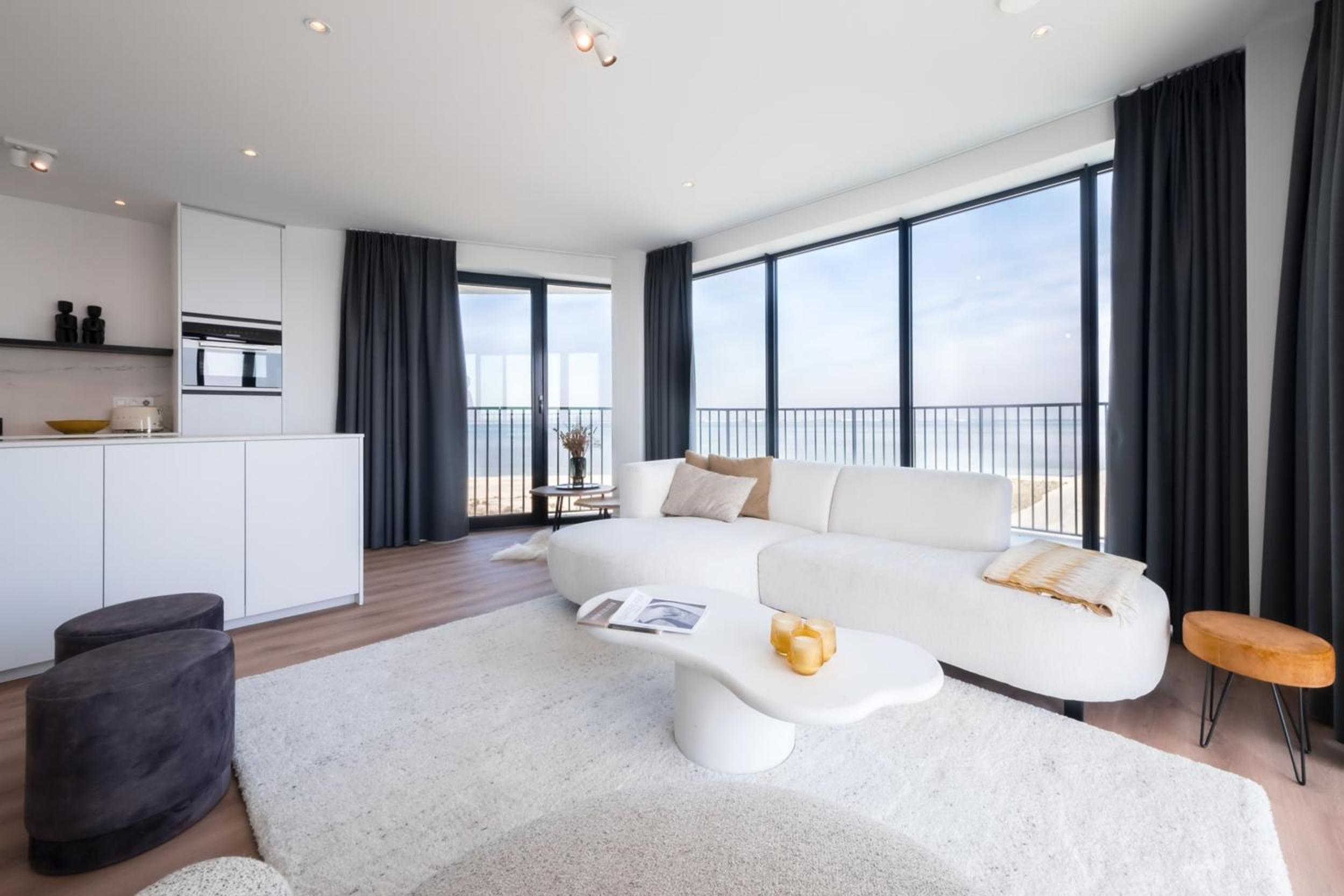 Appartement met 2 slaapkamers en panoramisch zeezicht
