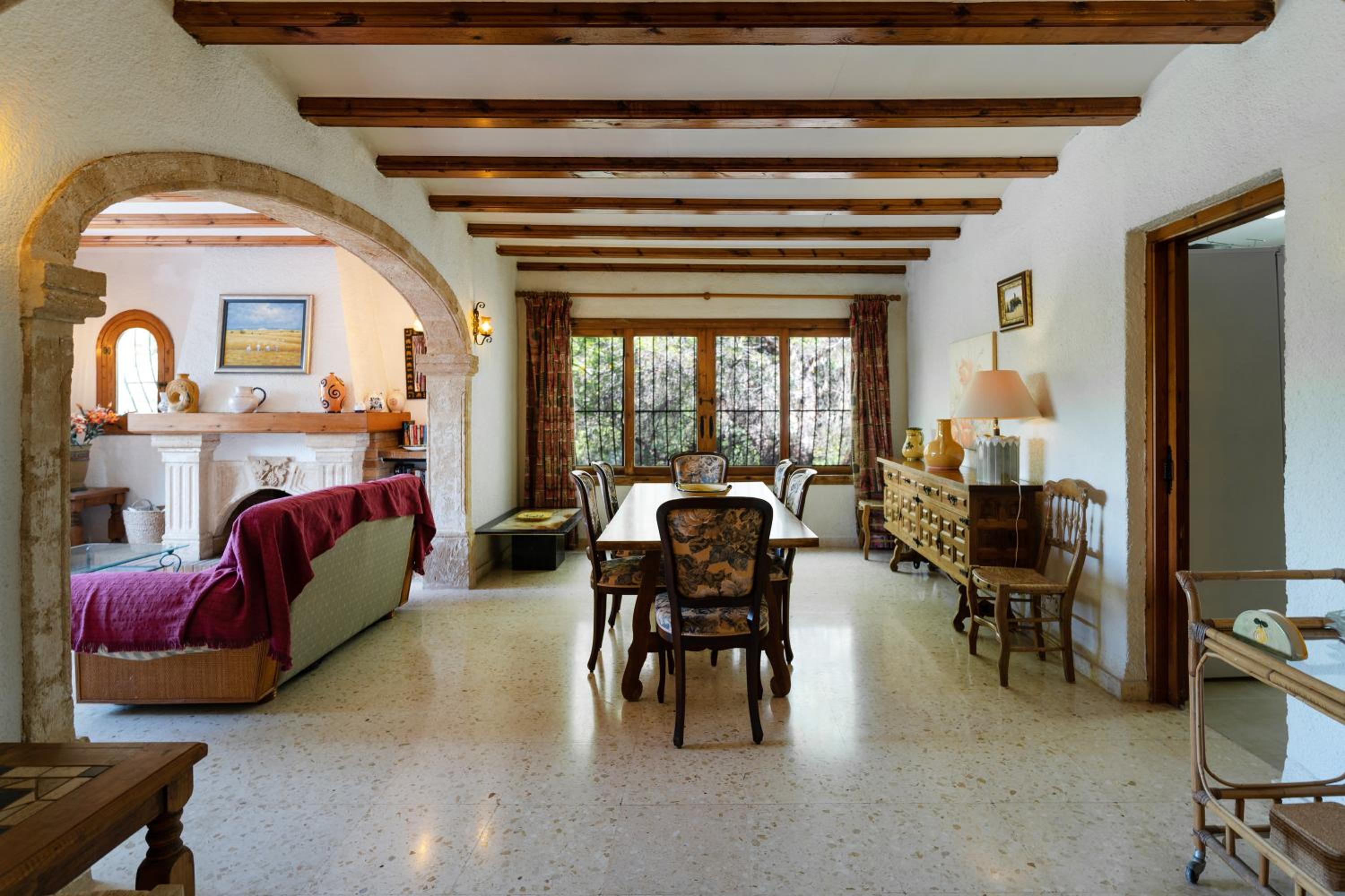 Villa con vistas al jardín