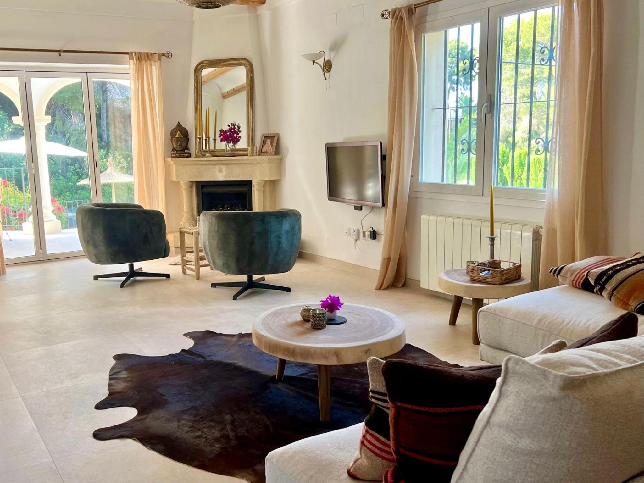 Villa con vistas al jardín