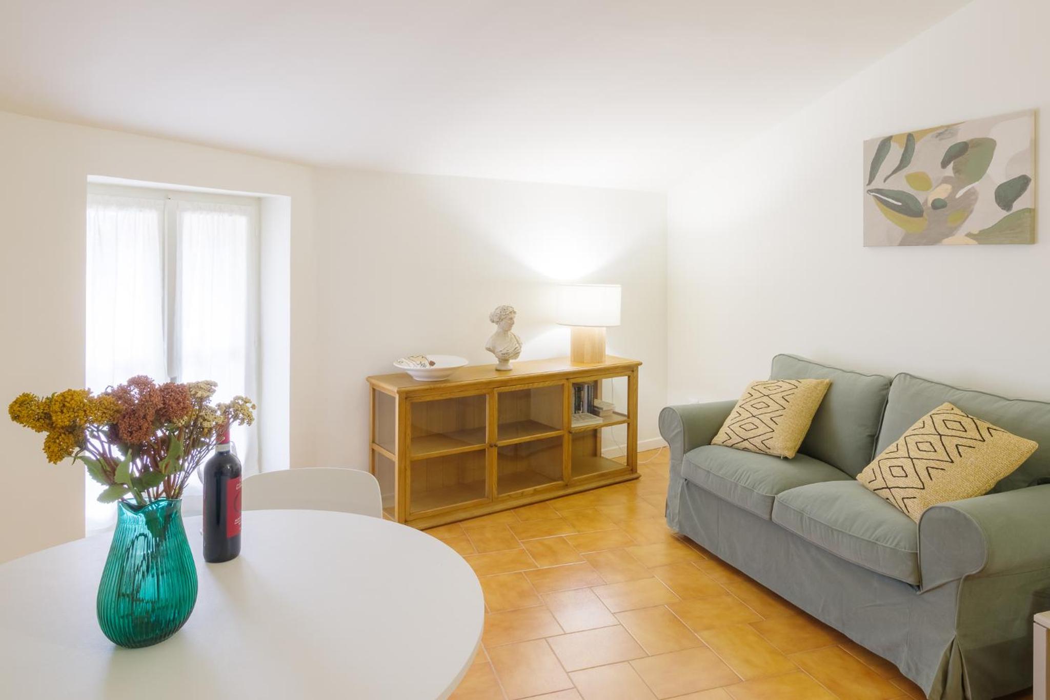 Three-Bedroom Apartment with Balcony