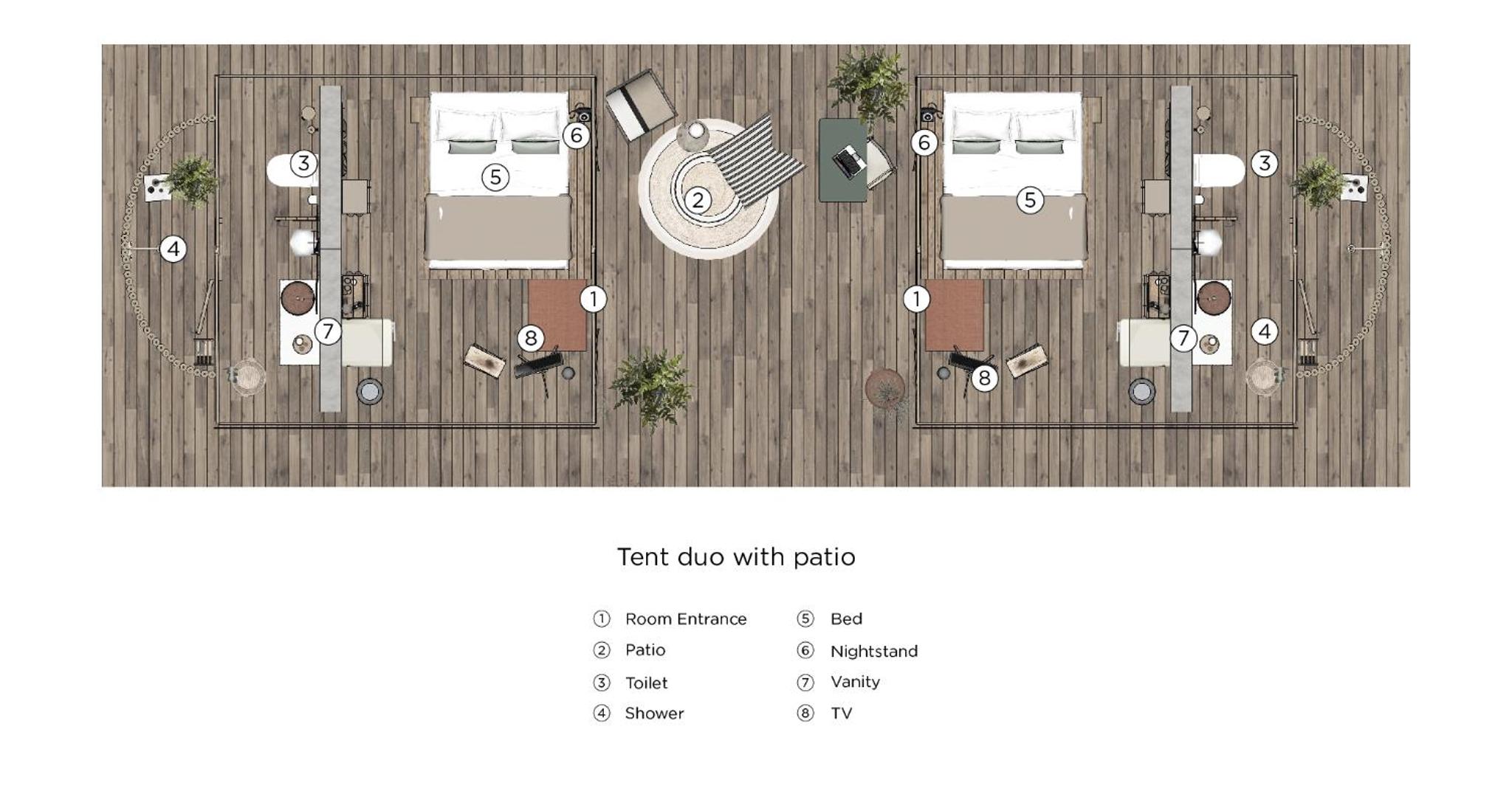 Tent Duo with Patio