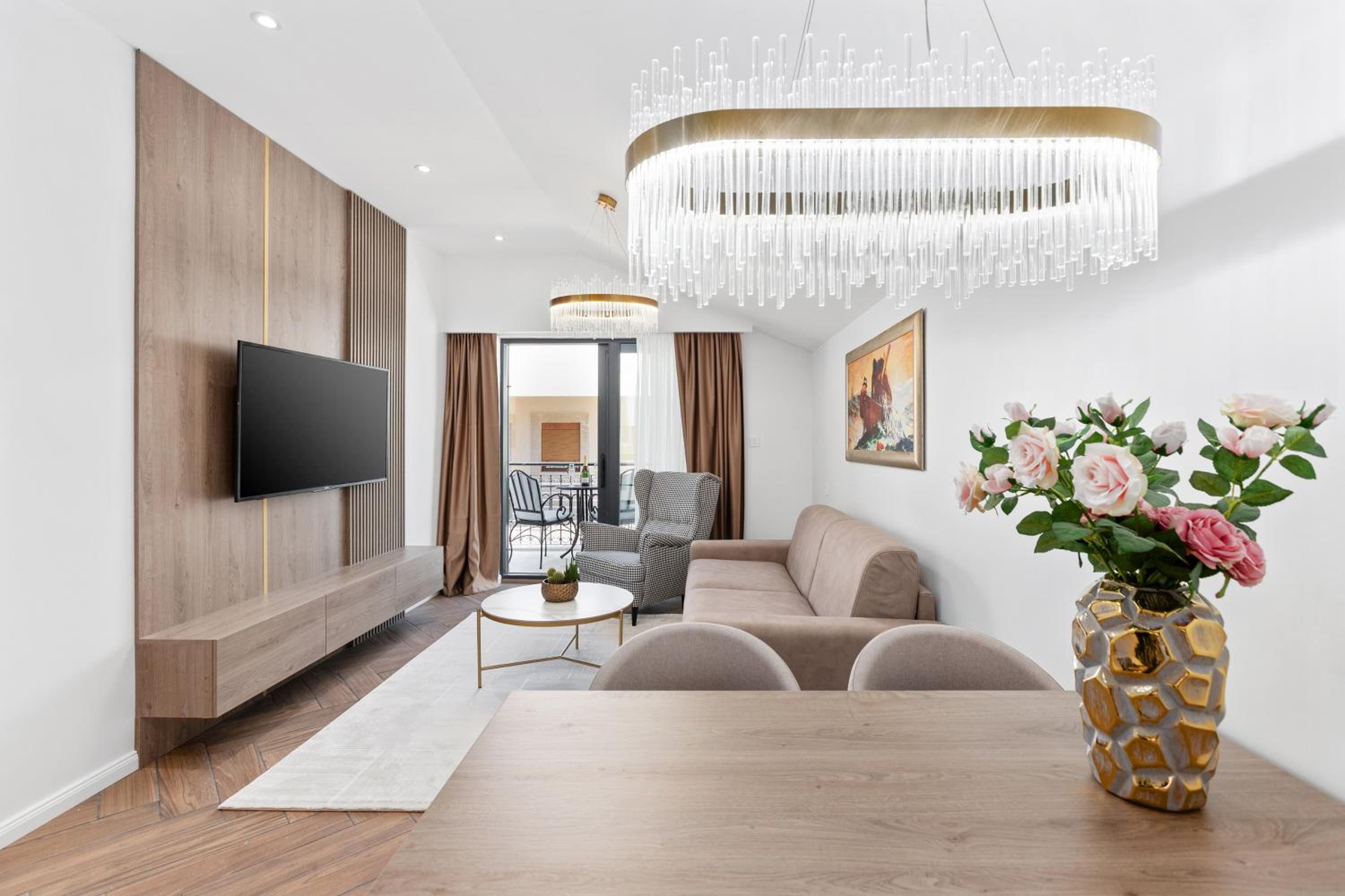 One - Bedroom Apartment with Balcony and Partial Sea View