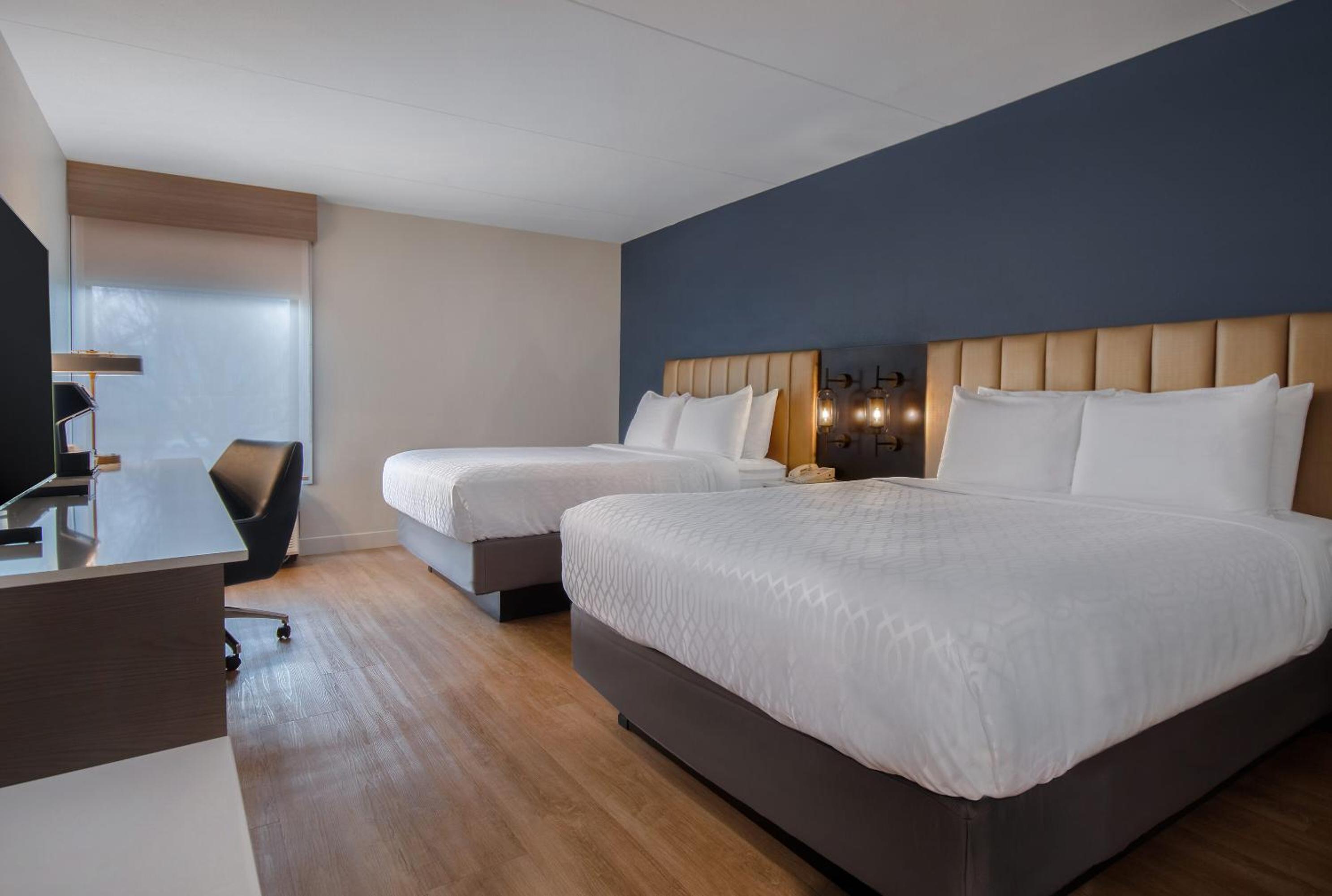 Double Room with Two Double Beds and Work Desk - Photo 2