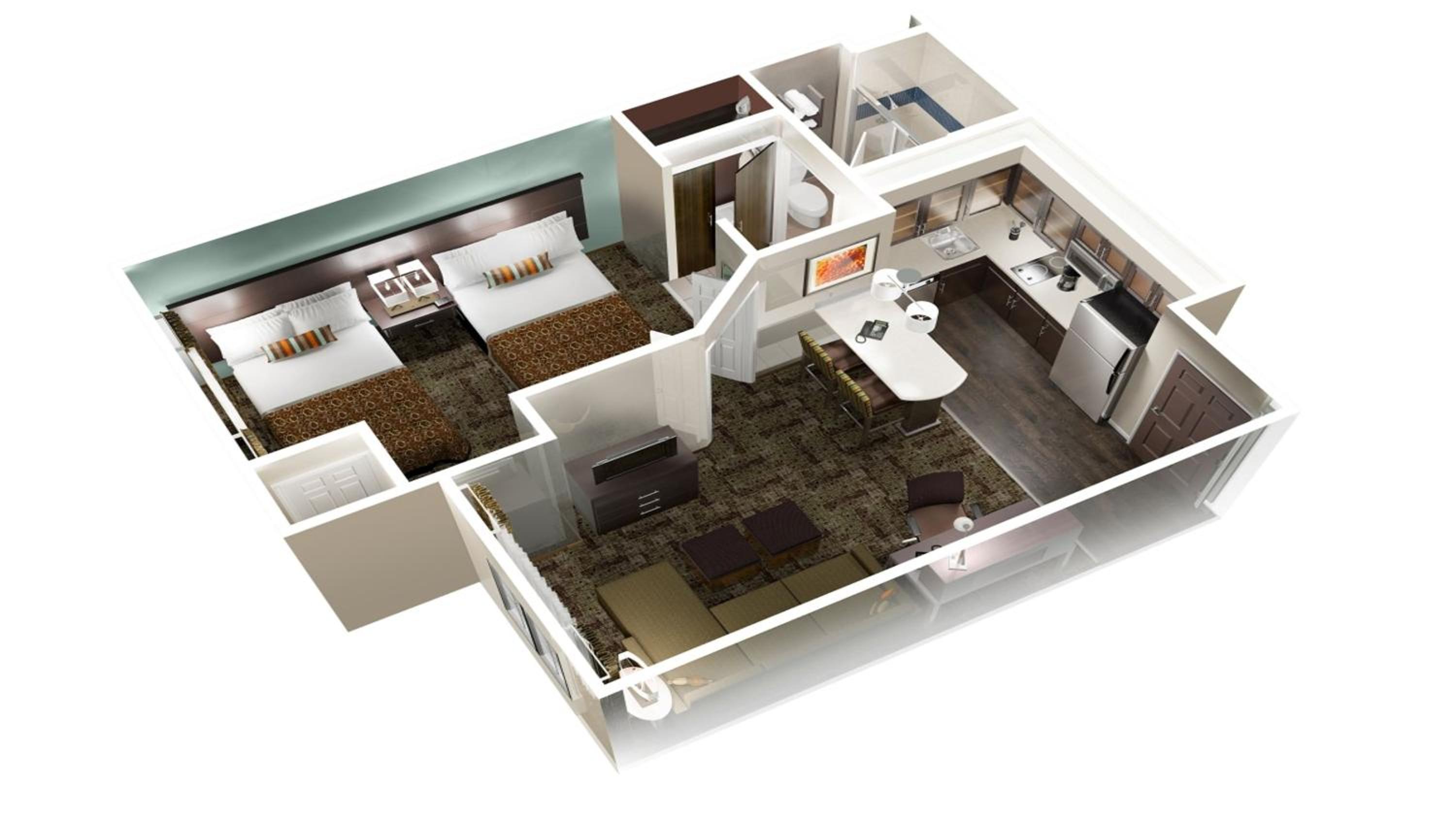 One-Bedroom Suite with Two Double Beds - Photo 4