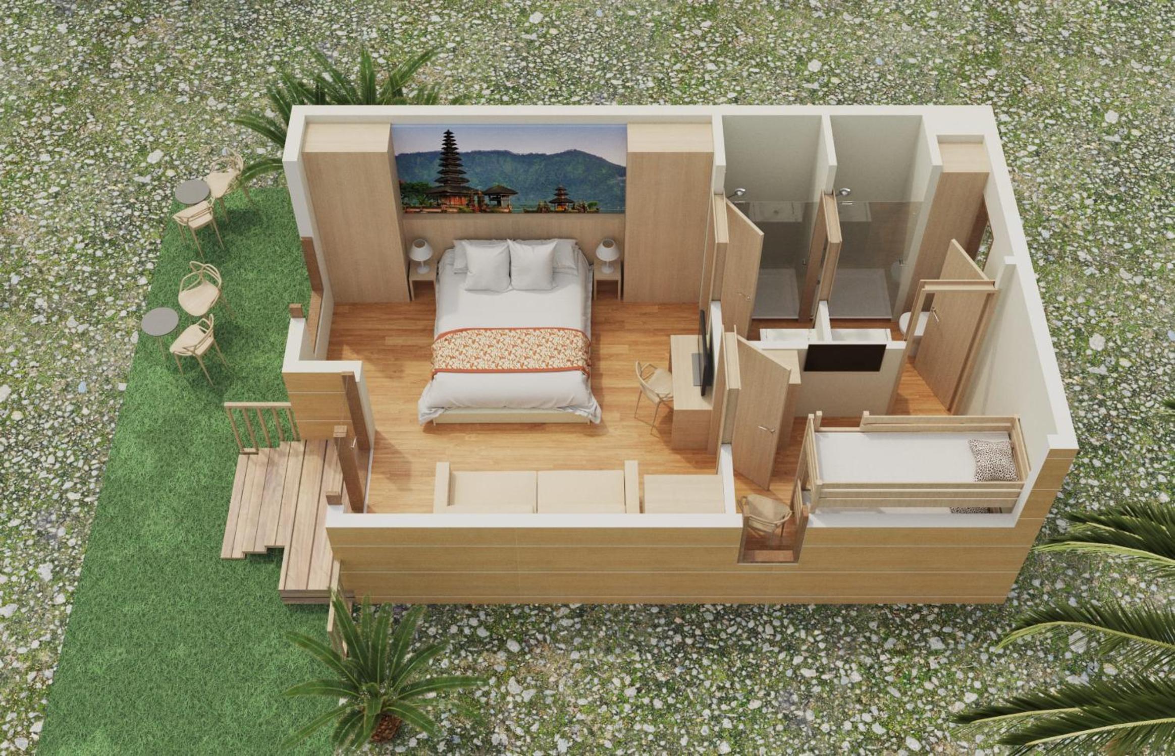 Two-Bedroom Bungalow (3 Adults +1 child)  with Access to Terra Natura Park photo 2