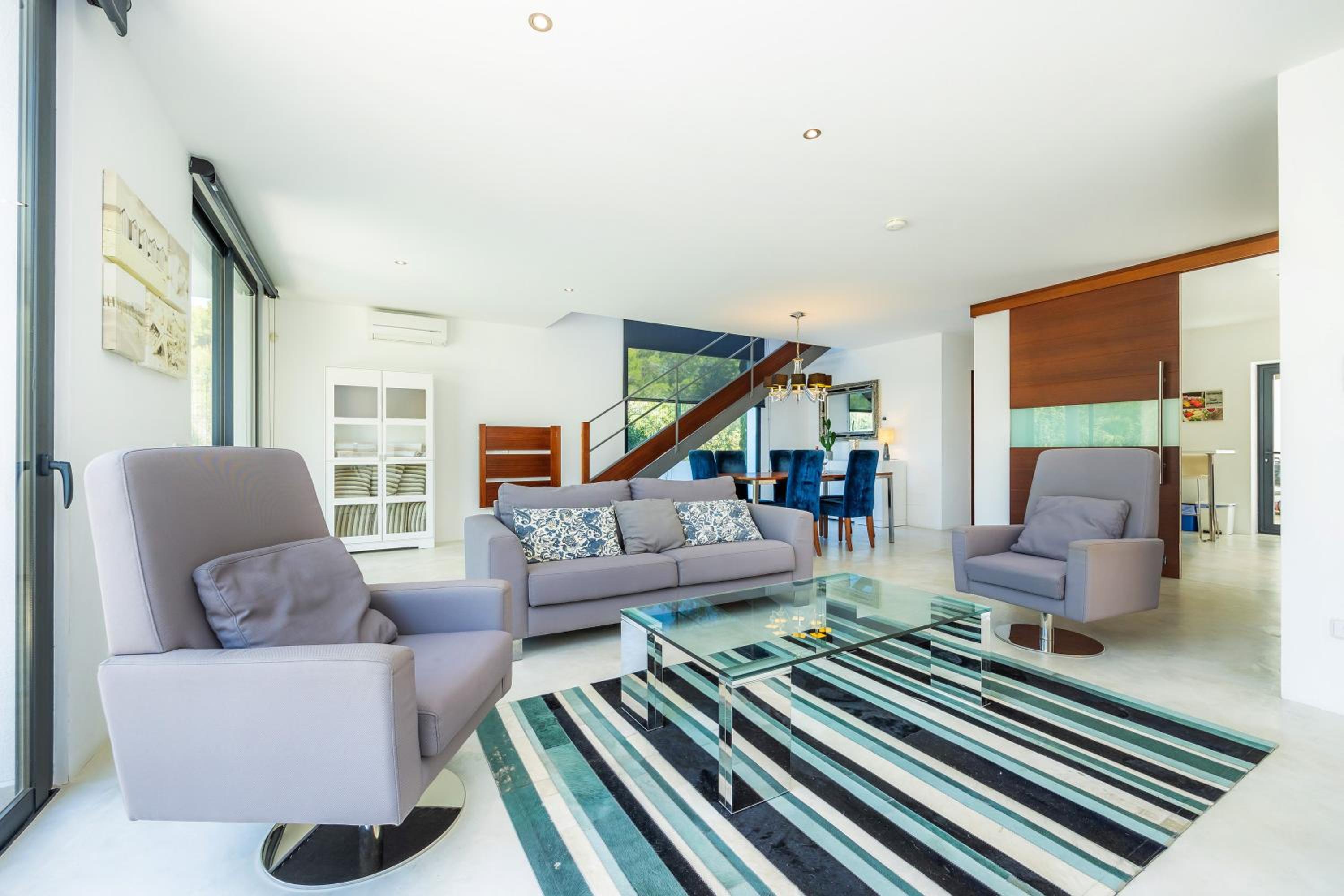 Villa con vistas al jardín