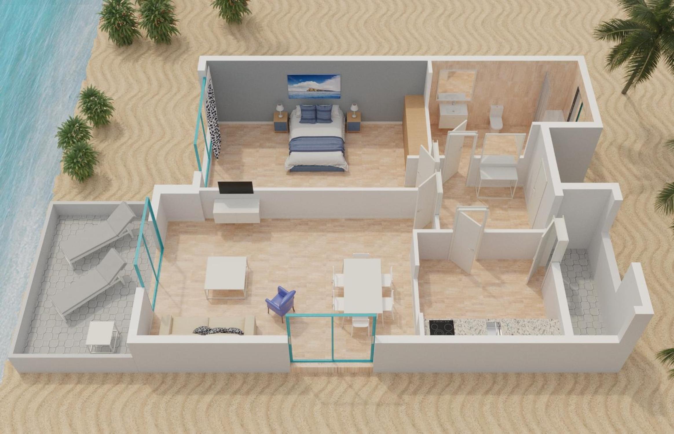 One-Bedroom Apartment (2 Adults)