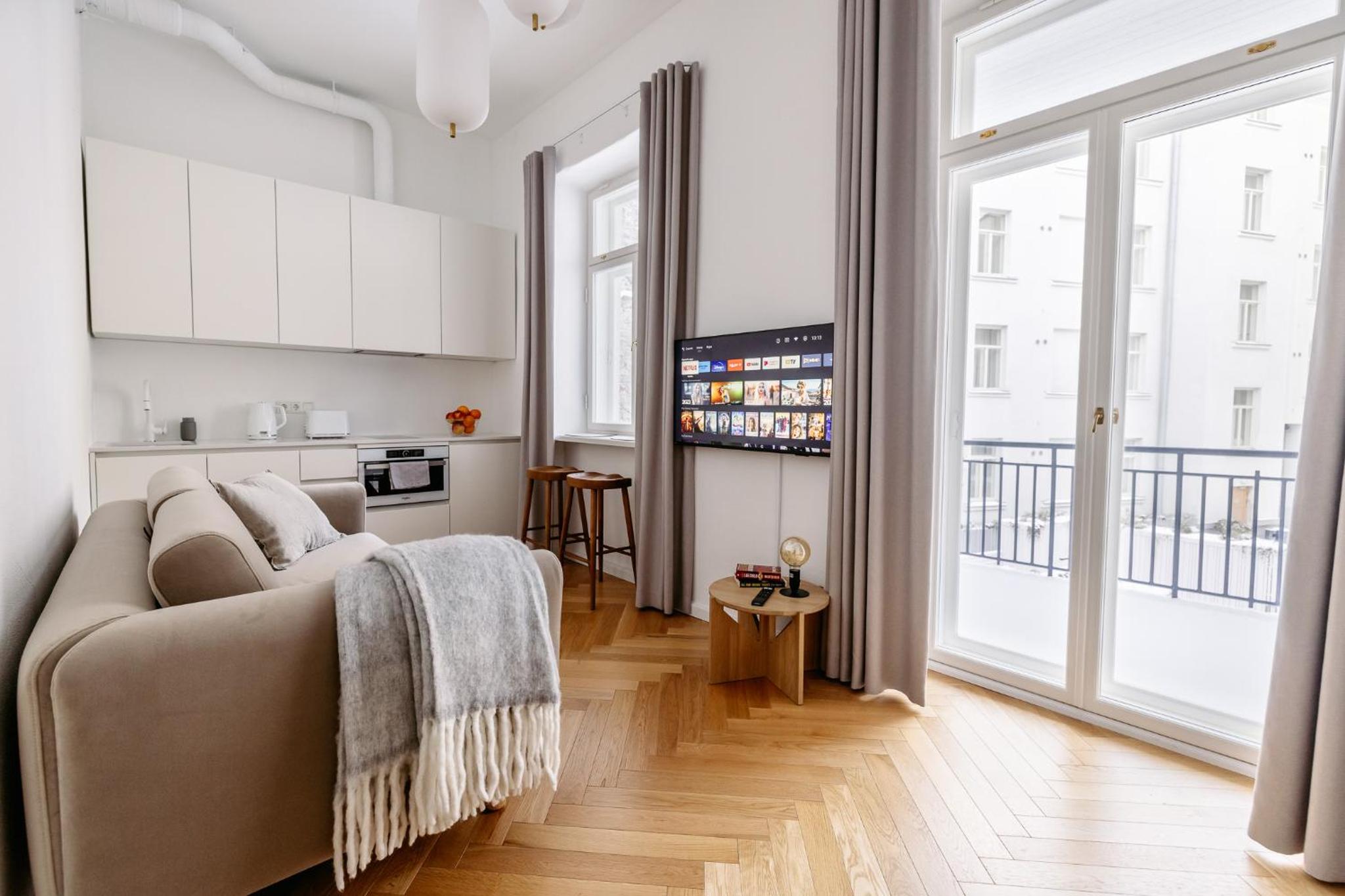 One-Bedroom Apartment with Balcony