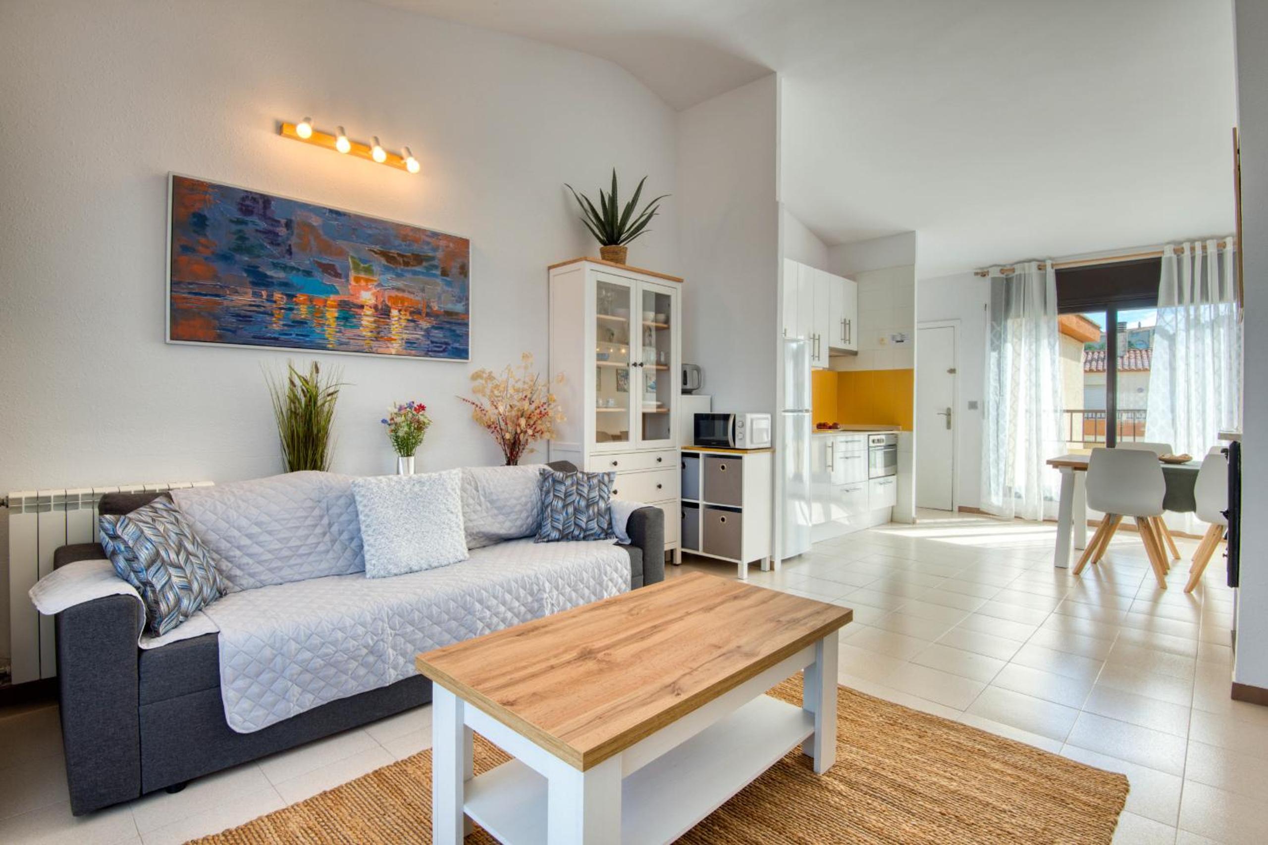 Apartamento con vista a la piscina