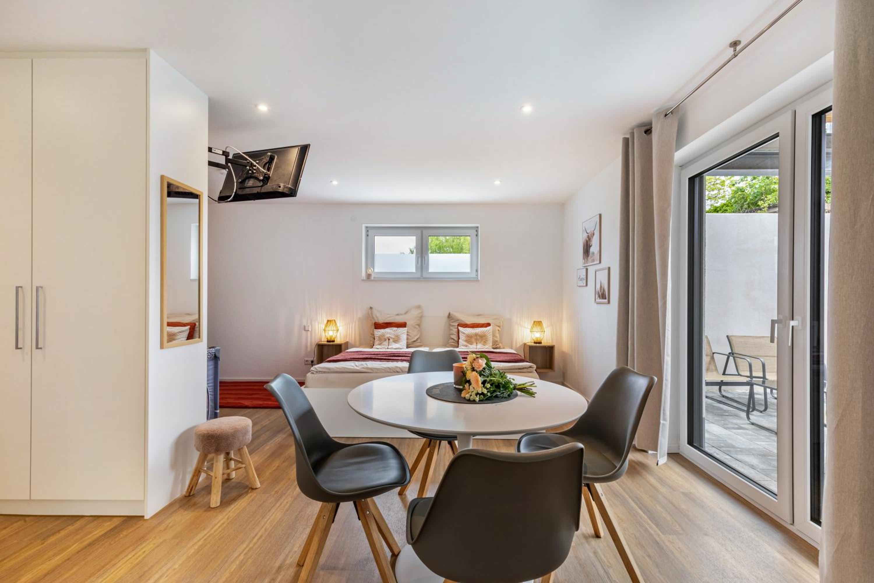 One-Bedroom Apartment with Garden View