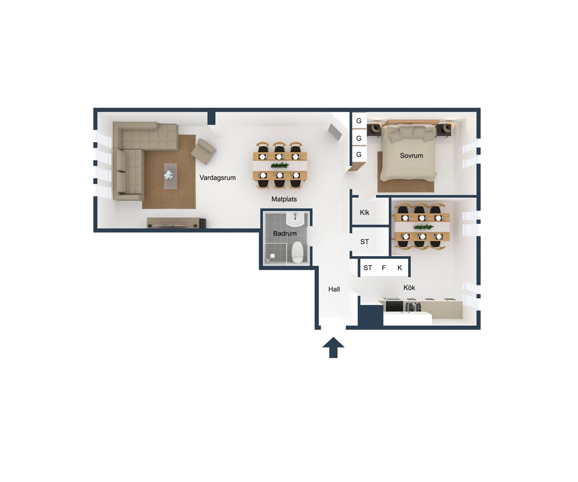 One-Bedroom Apartment photo 2