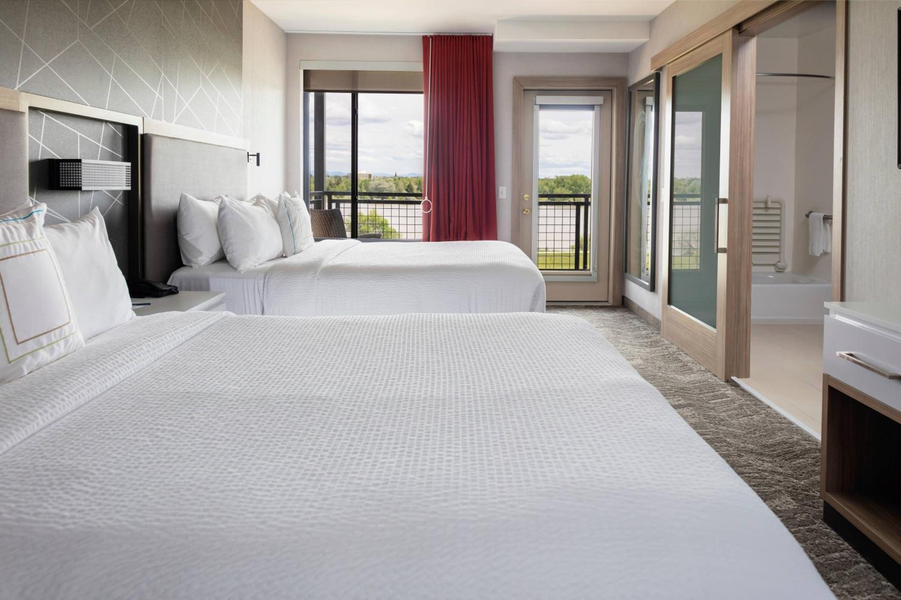 Queen Room with Two Queen Beds and Adapted Tub - Mobility and Hearing Accessible
