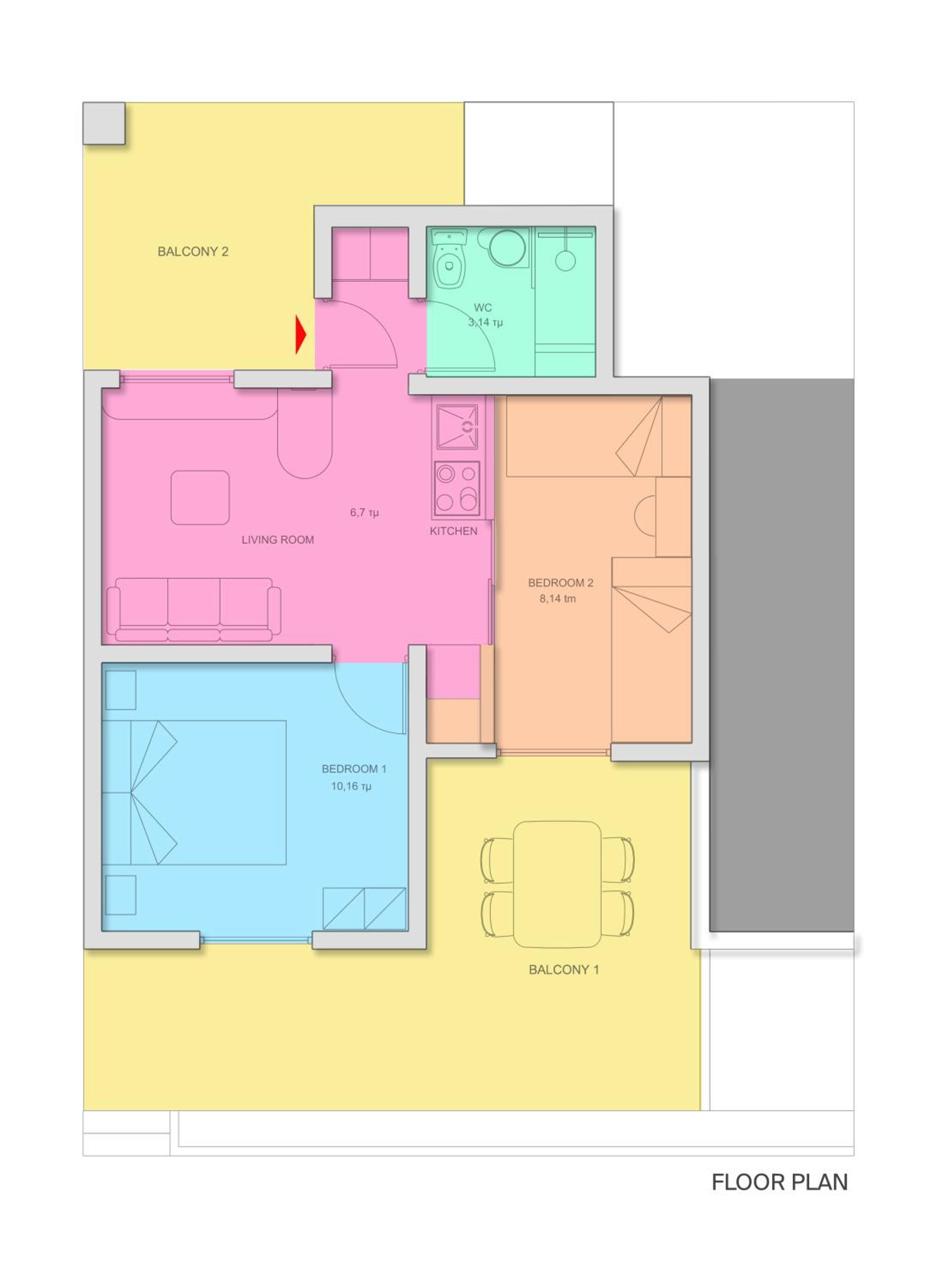 Two-Bedroom Apartment photo 2