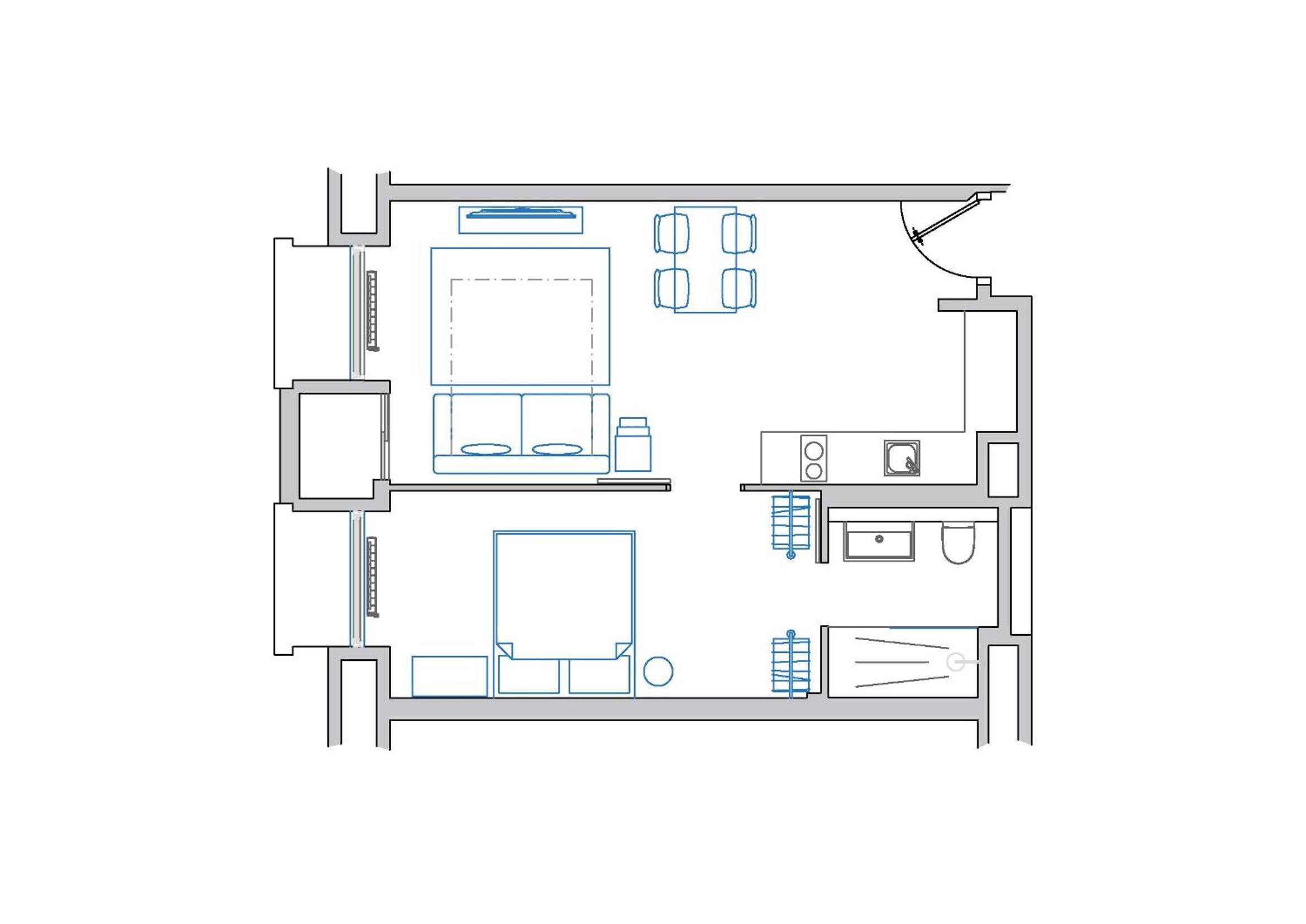 One-Bedroom Apartment photo 2