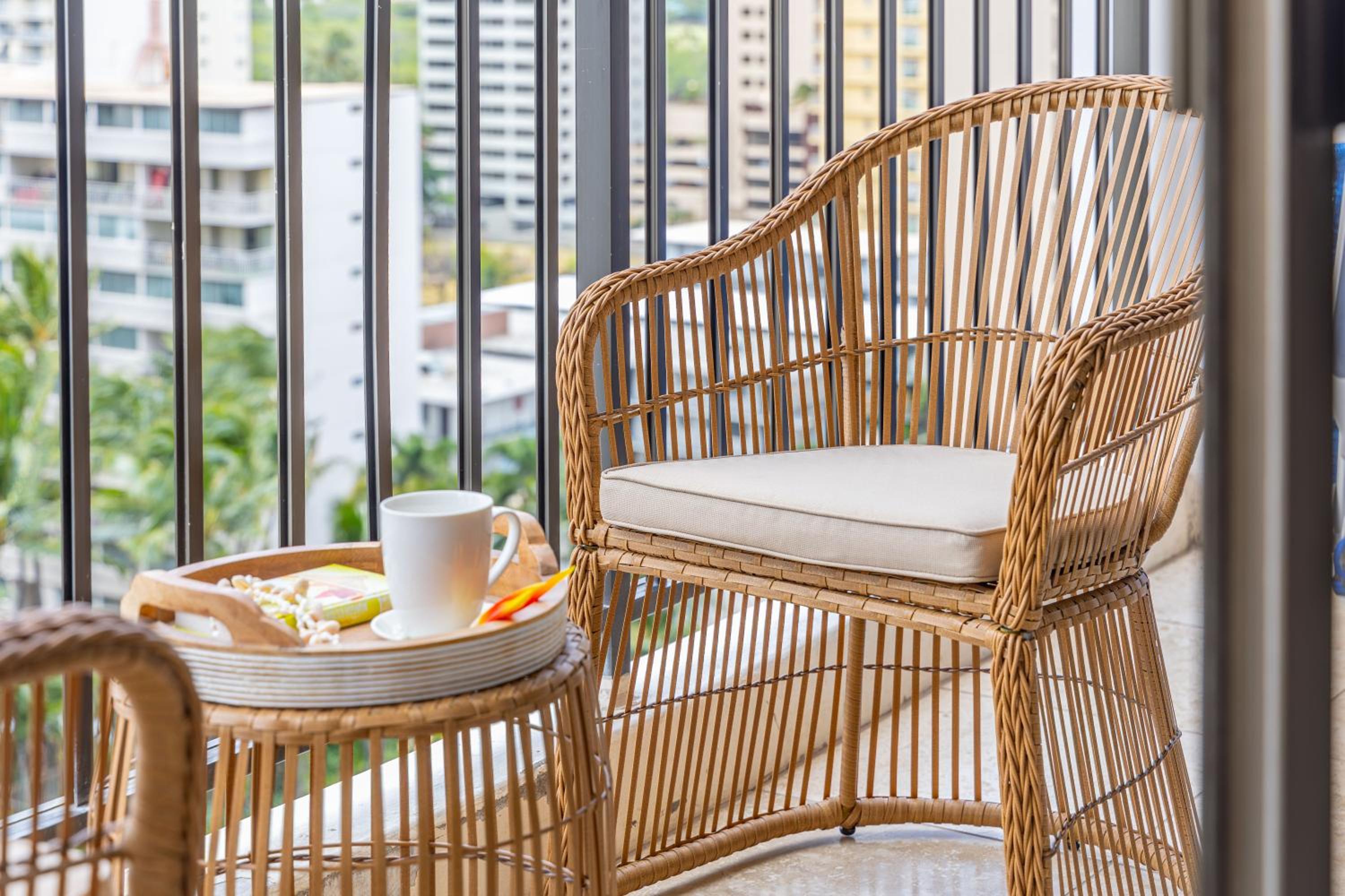 Waikiki Banyan condo with ocean & skyline views: One-Bedroom Apartment photo