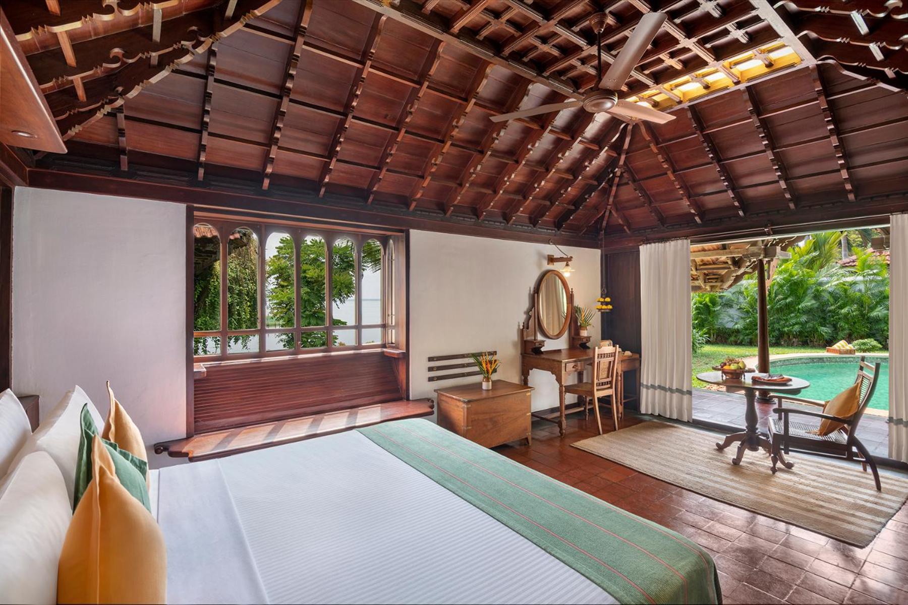 Meandering Pool Villa with Hi -Tea ,One-hour sunset cruise,Complimentary in-house Wellness doctor consultation, Evening Cultural program, Complimentary Fishing,Cycling,and Clay pottery experience