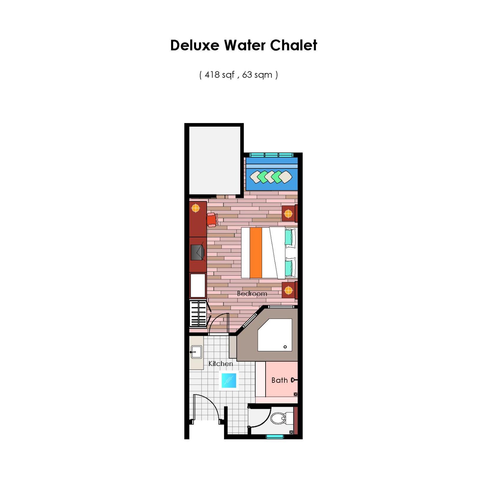 Deluxe Water Chalet (Lower)