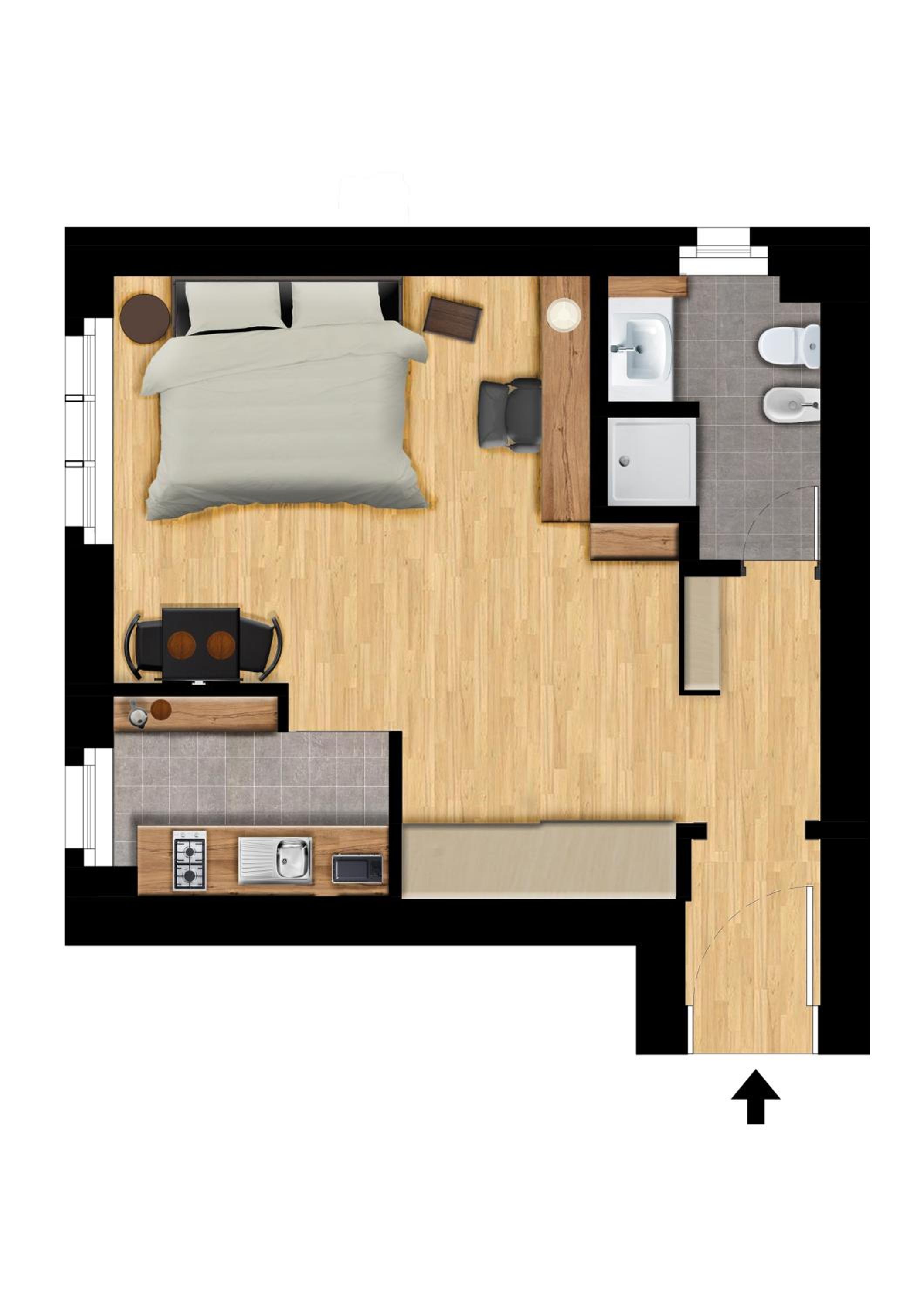 One-Bedroom Apartment photo 3