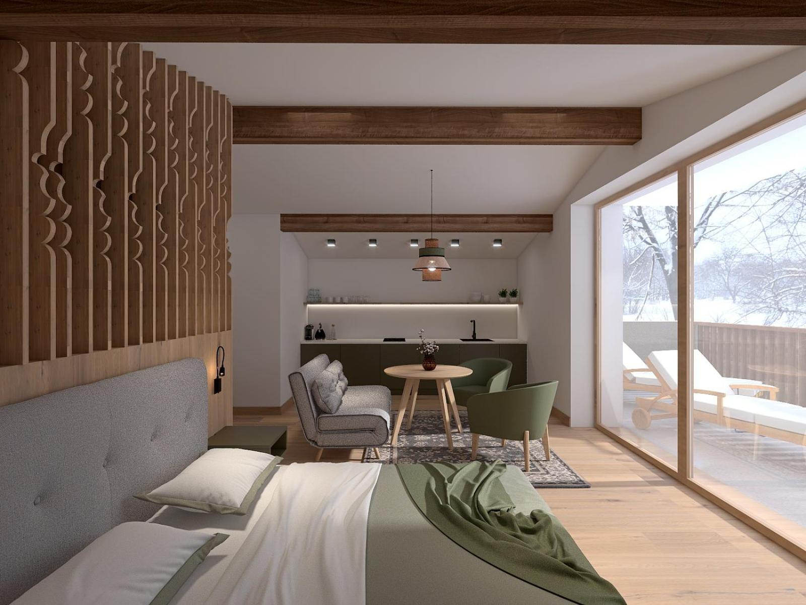 Apartment with Mountain View