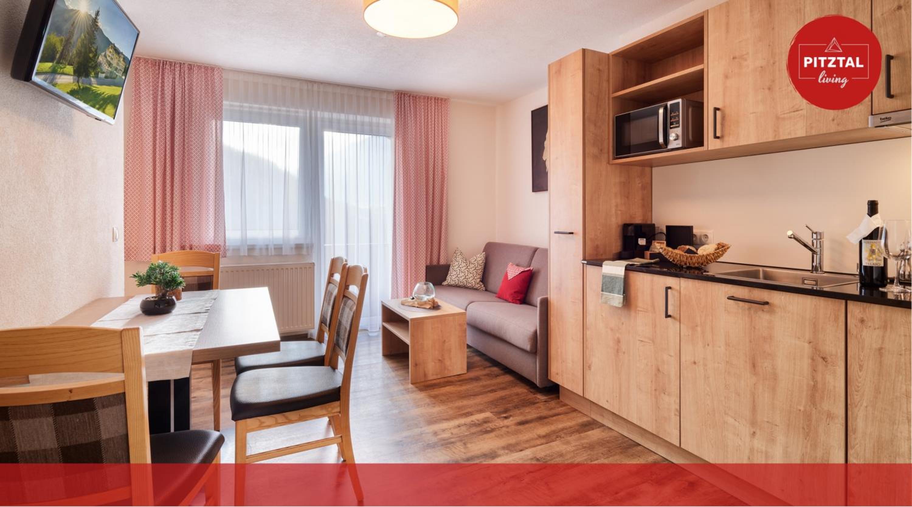 One-Bedroom Apartment with Balcony and Mountain View