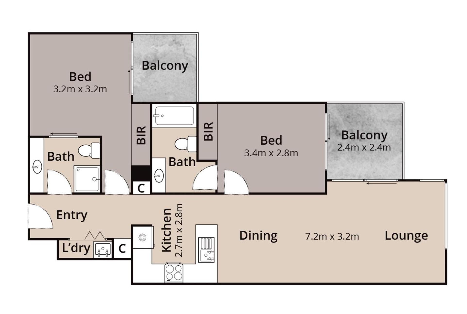 Two-Bedroom Apartment - Photo 7