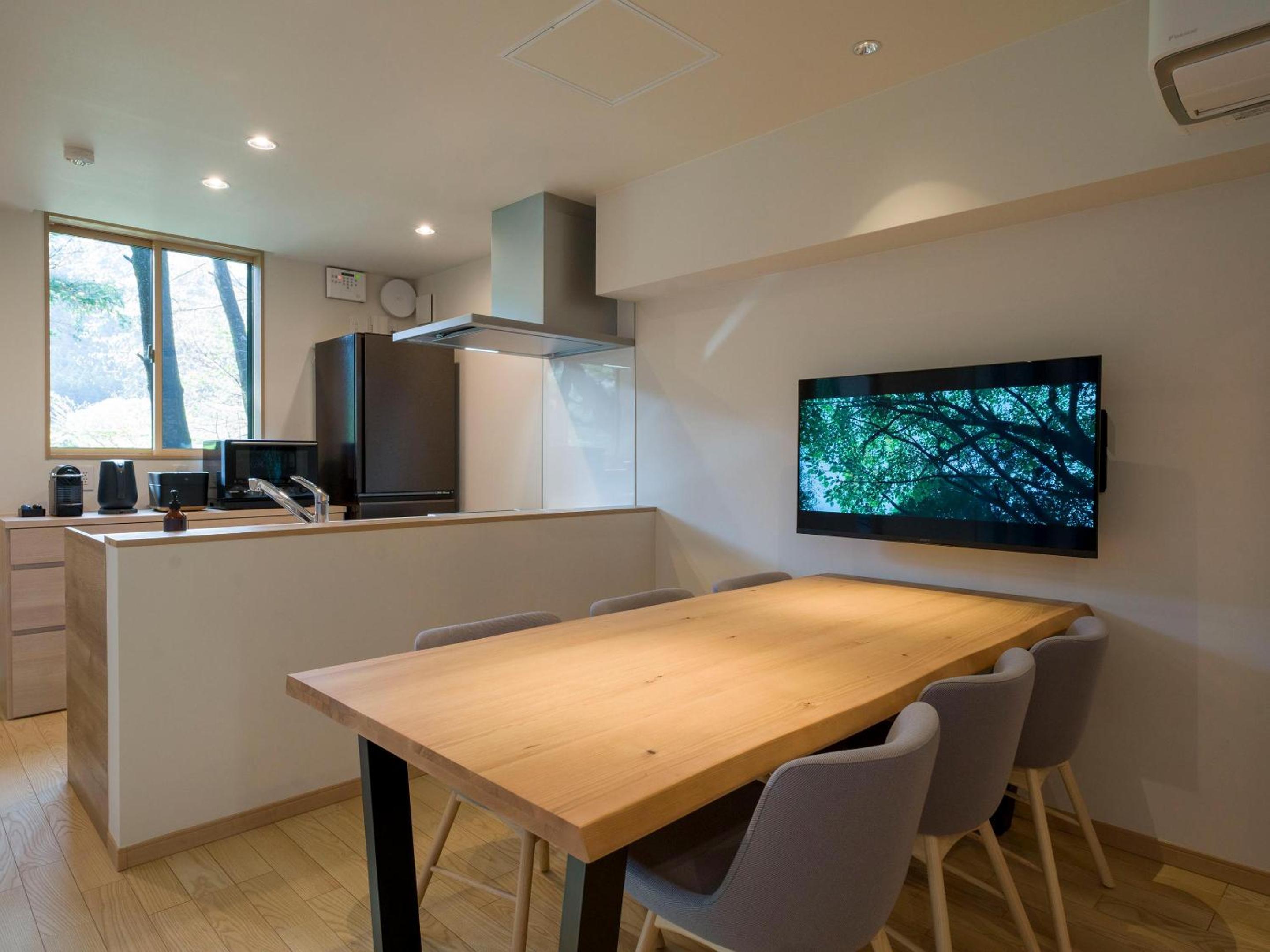 D1 type：Natural hot springs, sauna, living room projector photo 2