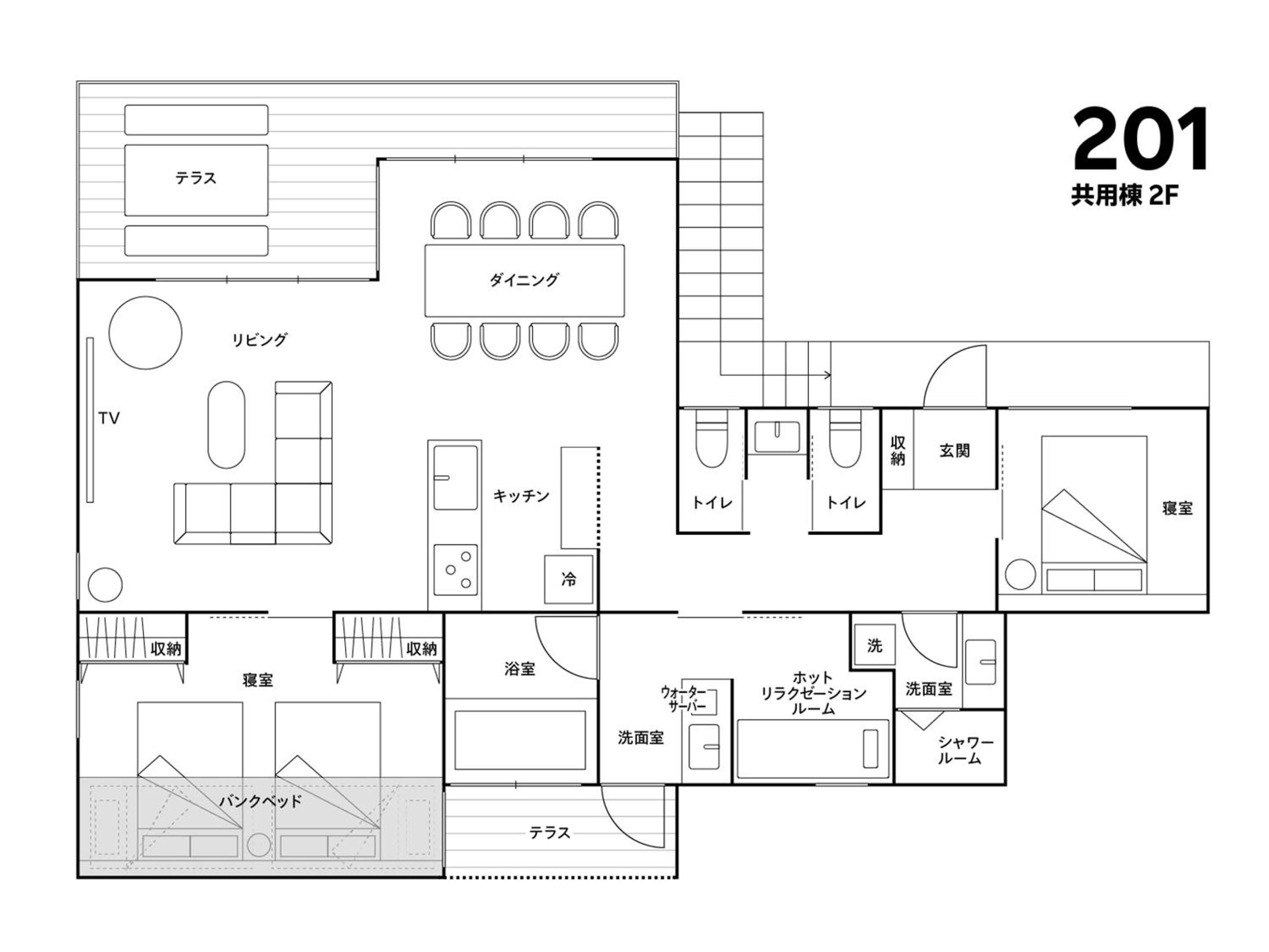 F type：Natural hot springs, bedrock bath bed [One floor] photo 3