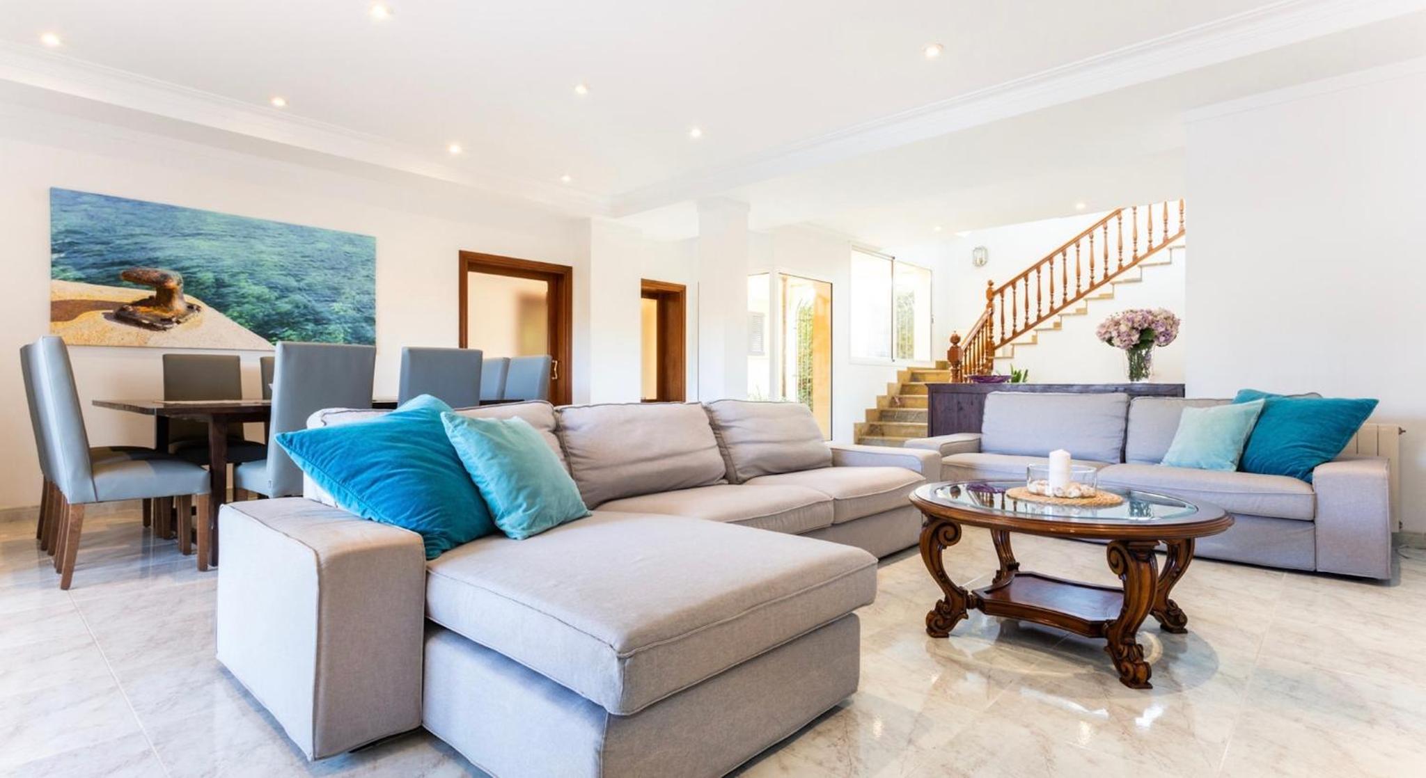 Villa con vistas al jardín