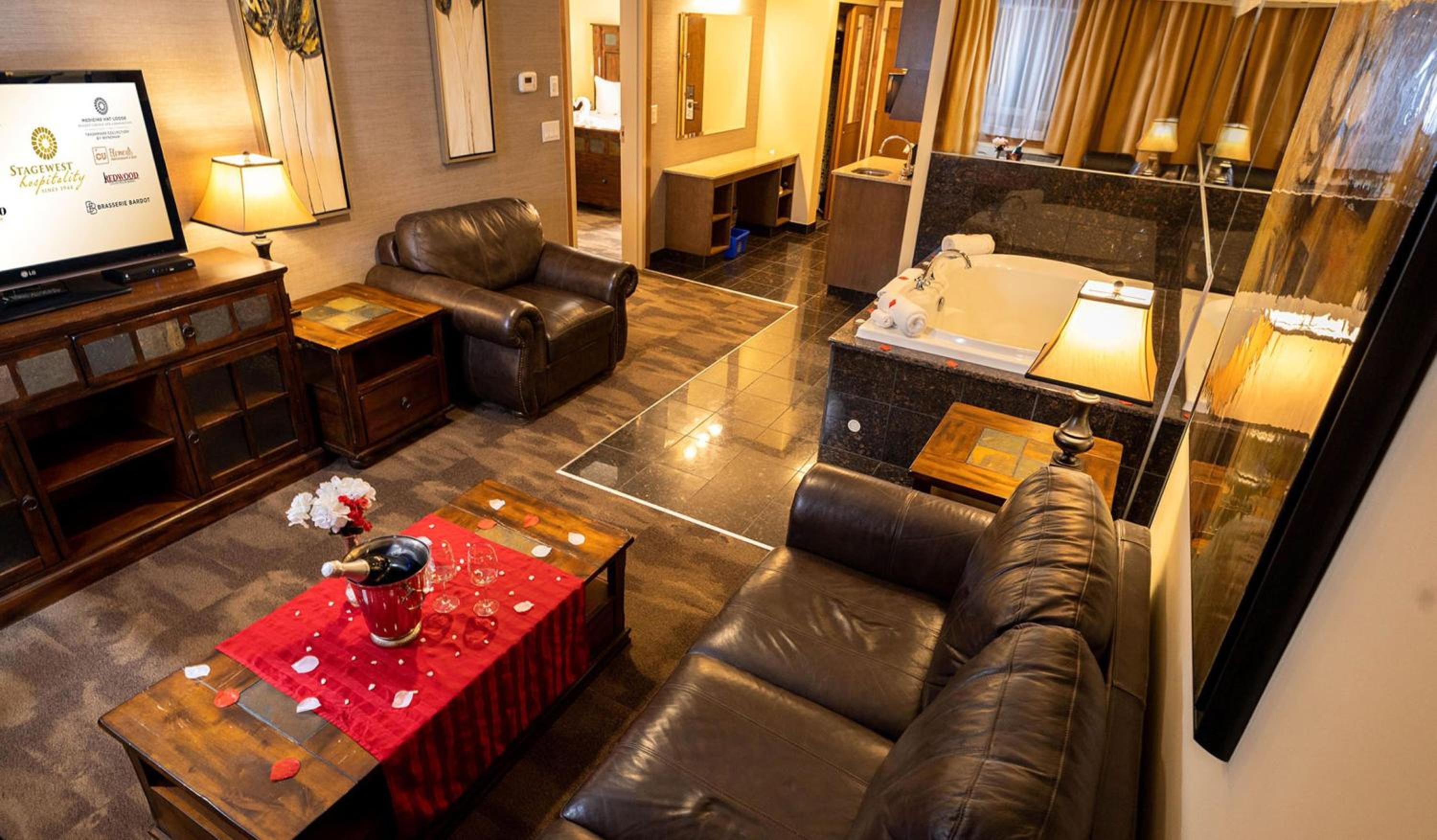 King Suite with Spa Bath and Walk-In Shower - Non-Smoking