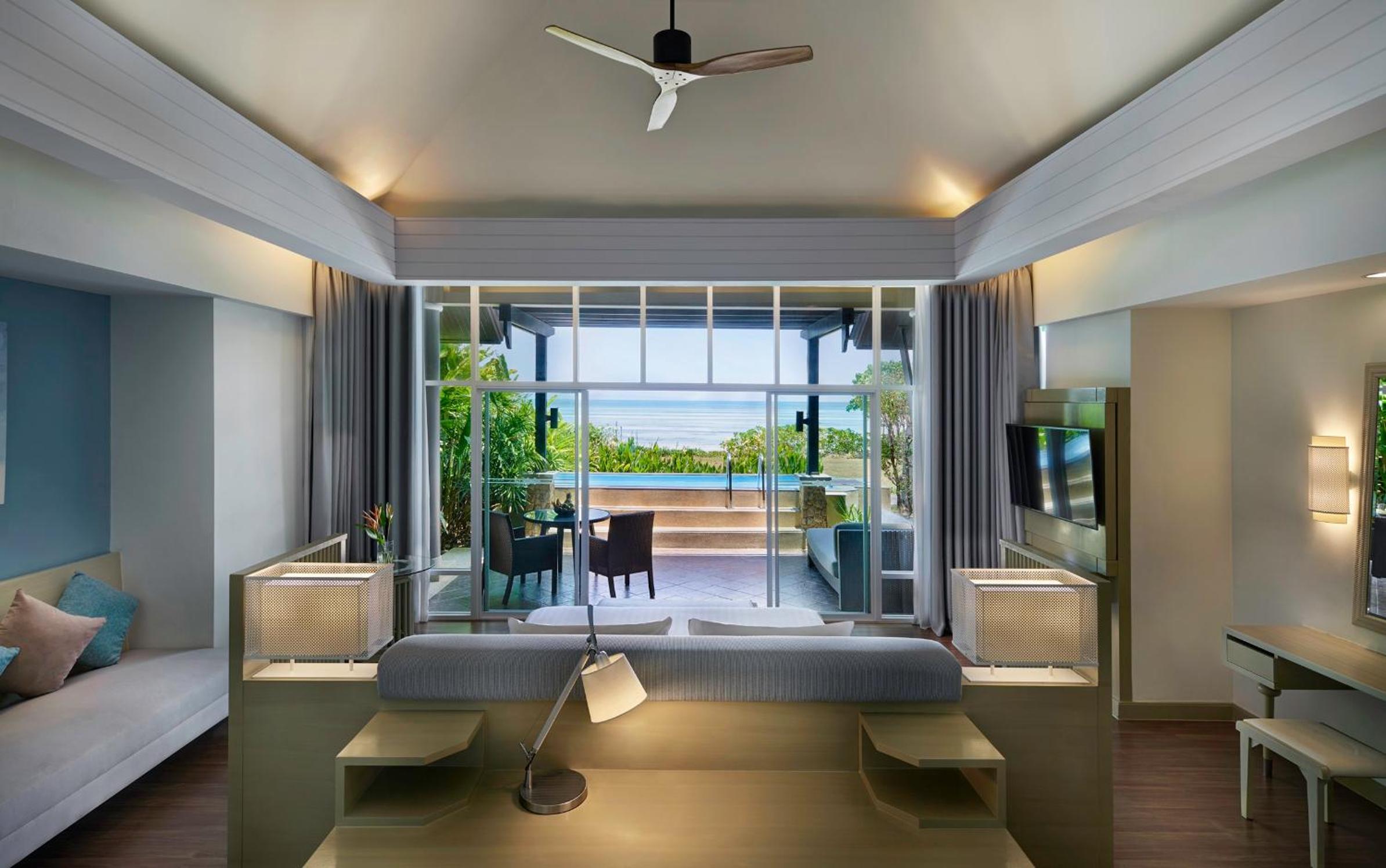 Pool Villa Beachfront, 1 King Bed, Few Steps from Your Beach
